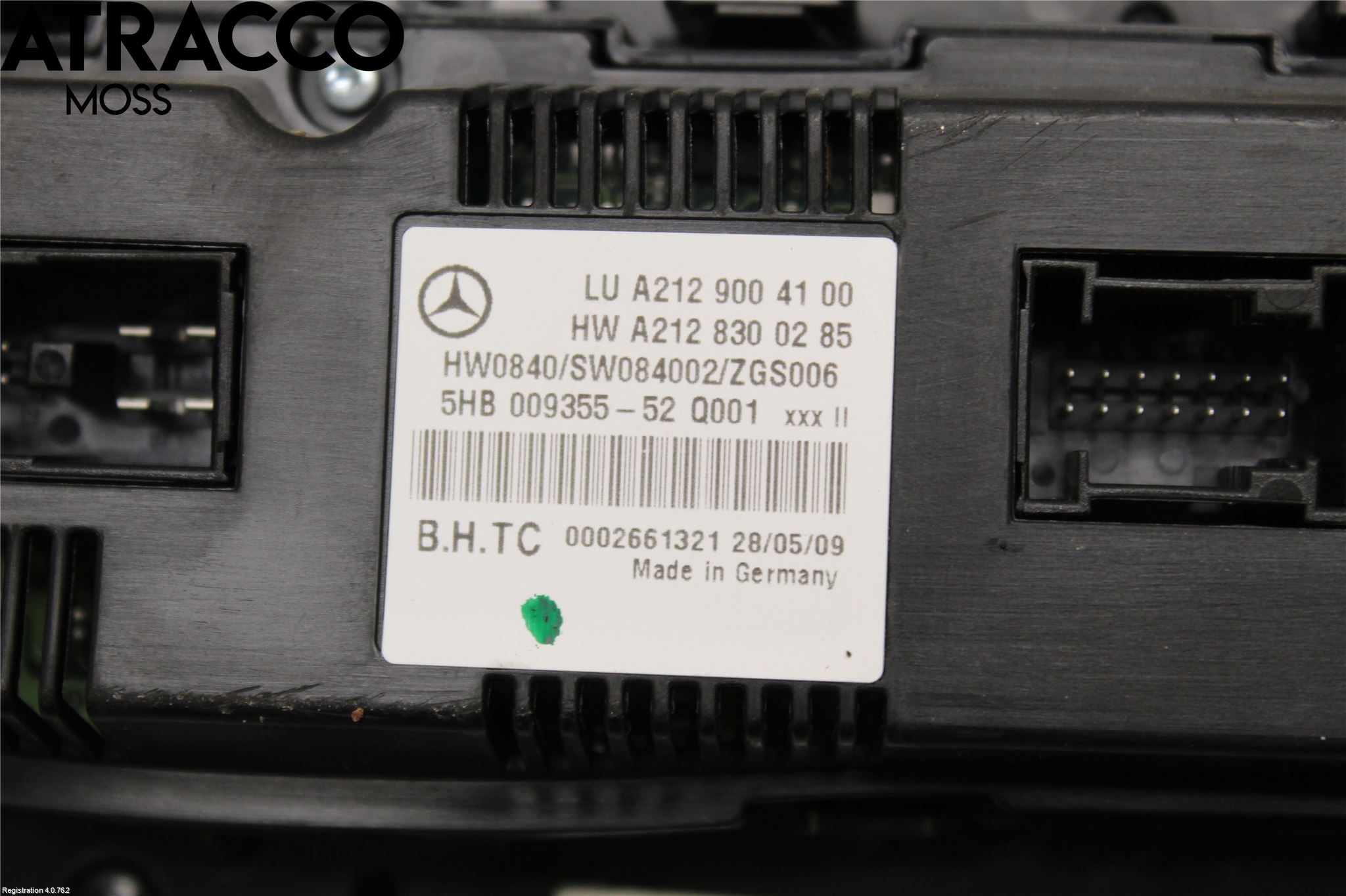 Mercedes-Benz MB E-KLASS (W212) 09-16 Varme Ac Betjening-Display