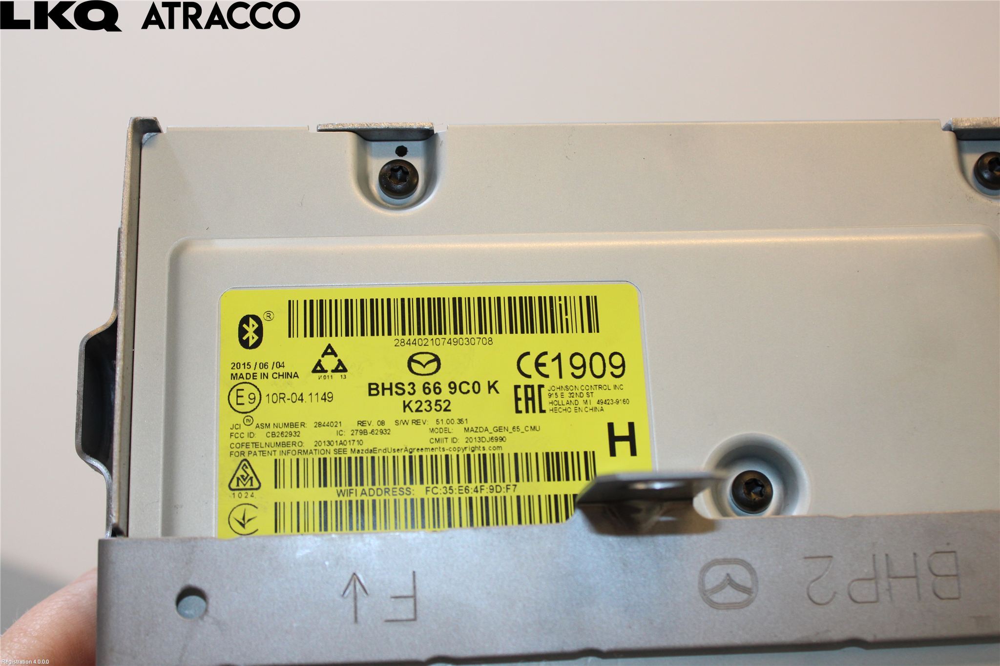 Mazda 3 III 14-19 Stereo Radio