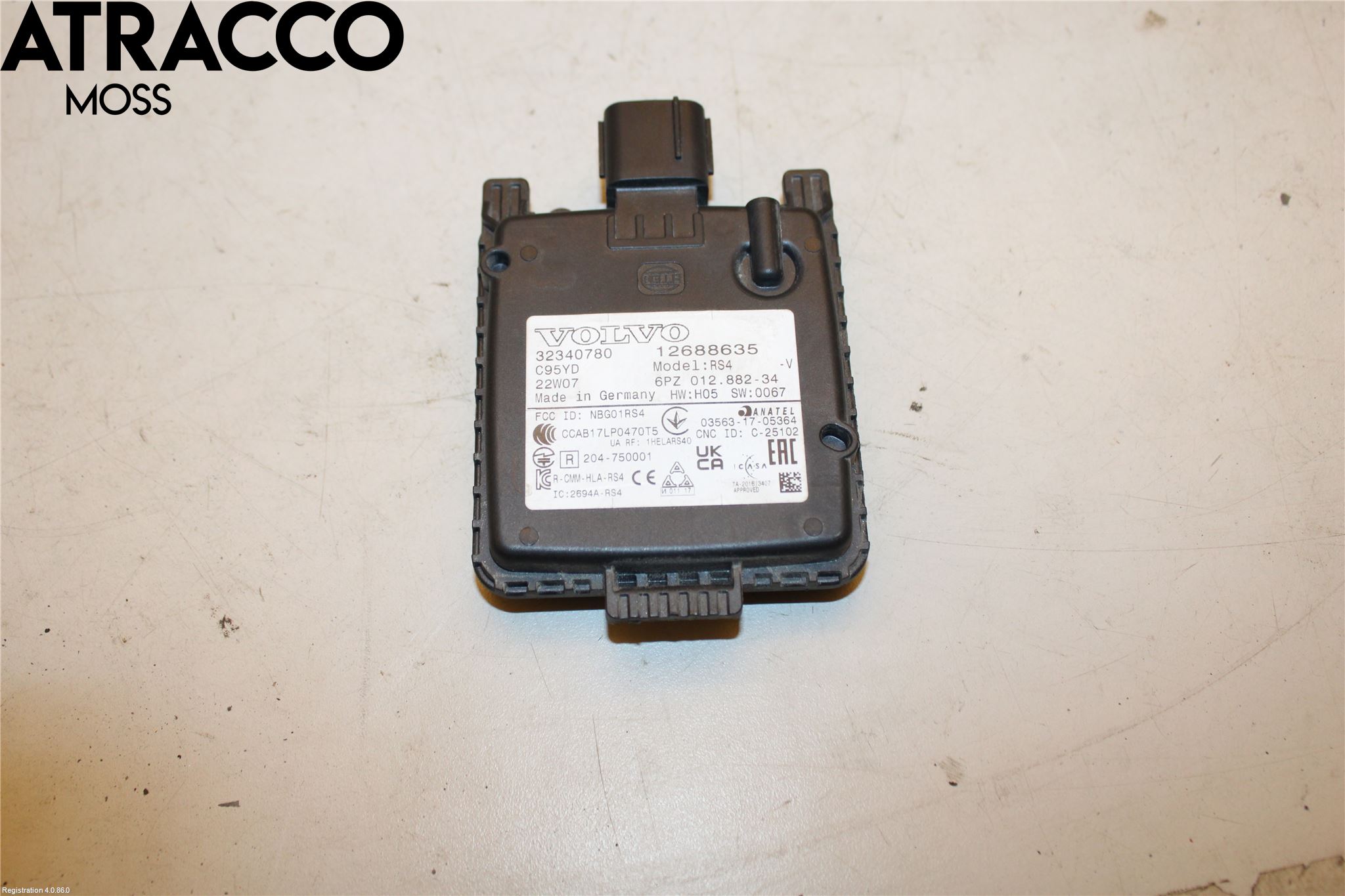 Volvo XC40/RECHARGE 18- Sensor Regnsensor