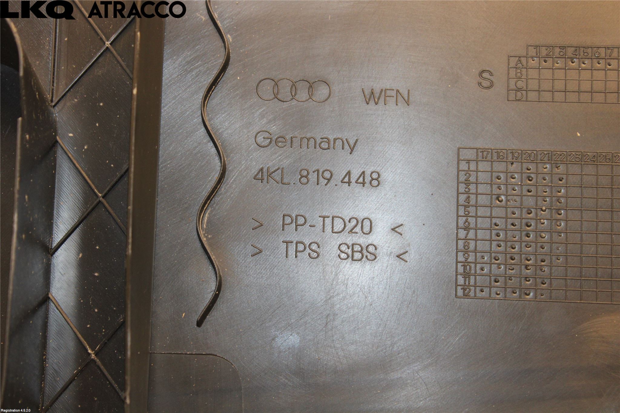 Audi E-TRON, S GE 19- Visker Deksel-Grill-Under Frr