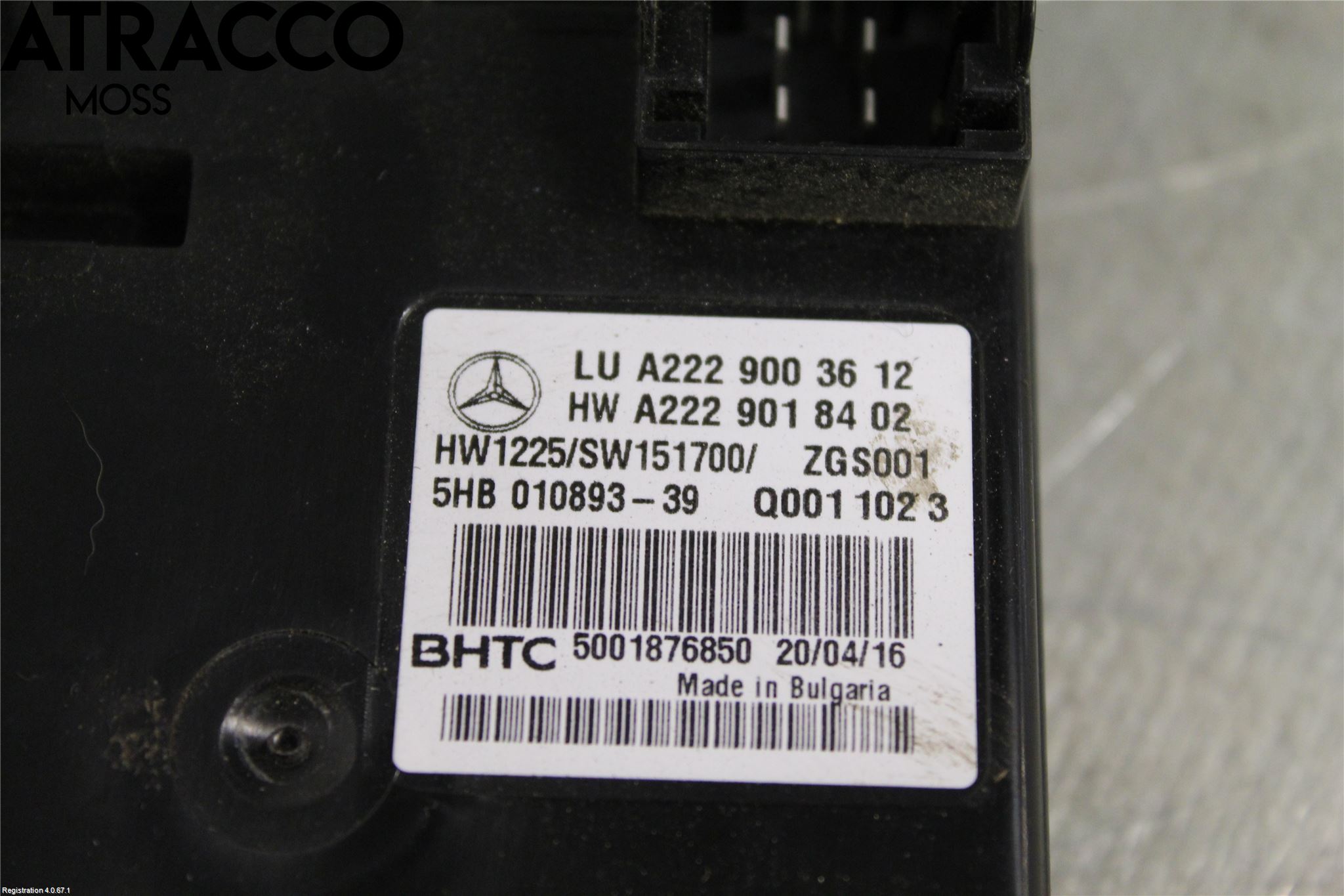 Mercedes-Benz MB S-KLASS (W222) 13-20 Styreenhet Klima