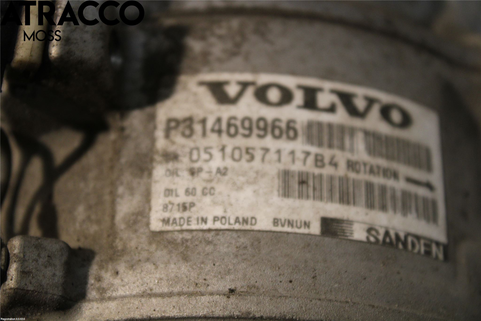 Volvo V90 17->> Varme Ac Kompressor