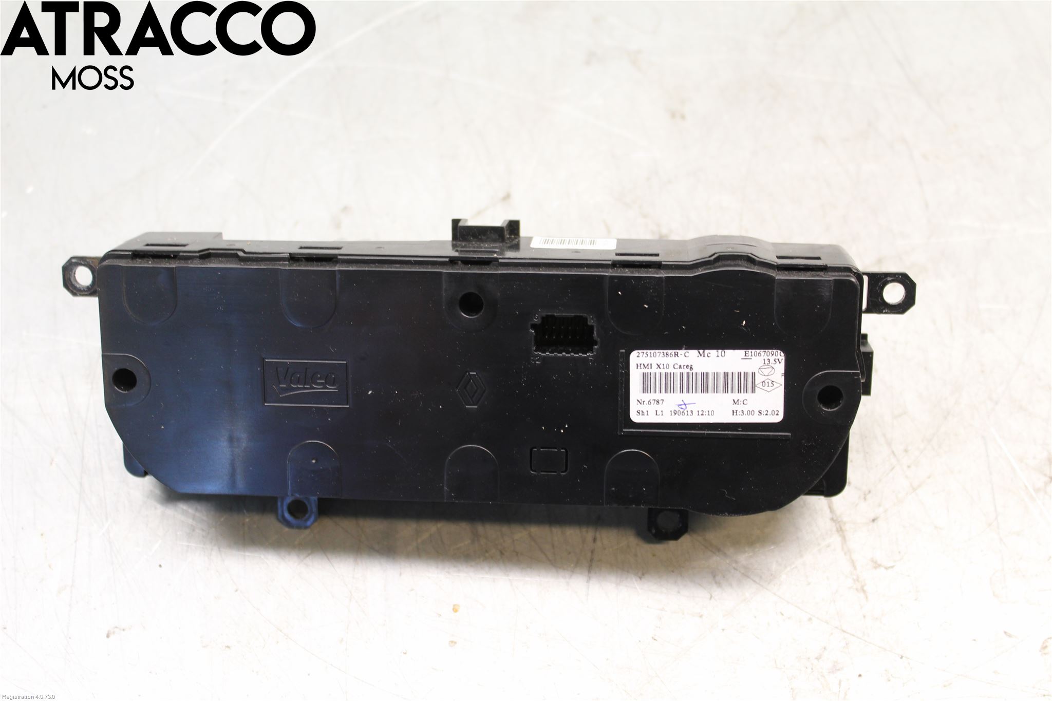 Renault ZOE/E-TECH 13- Varme Ac Betjening-Display