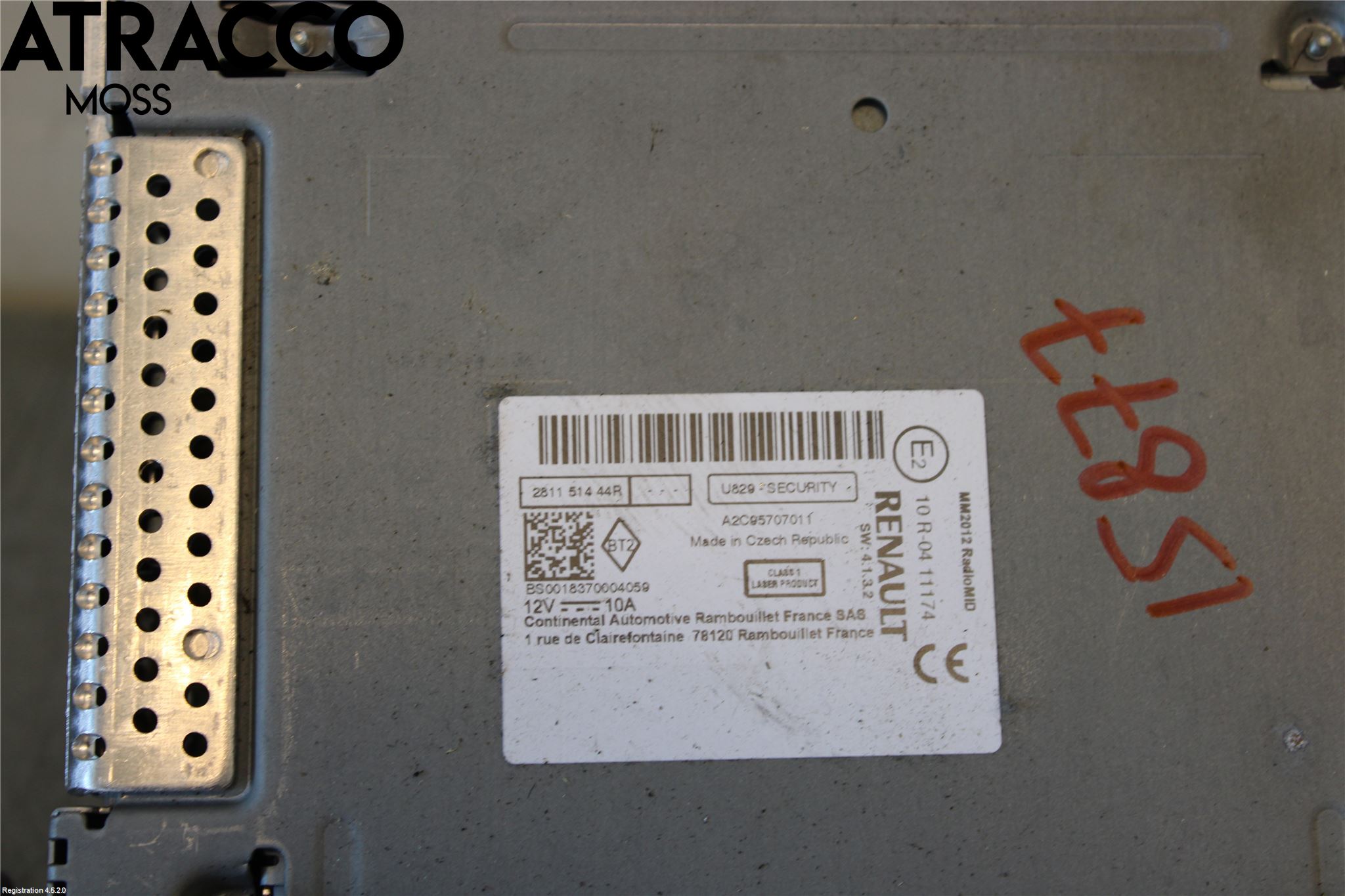 Renault KANGOO II 15-21 Stereo Radio Med Cd