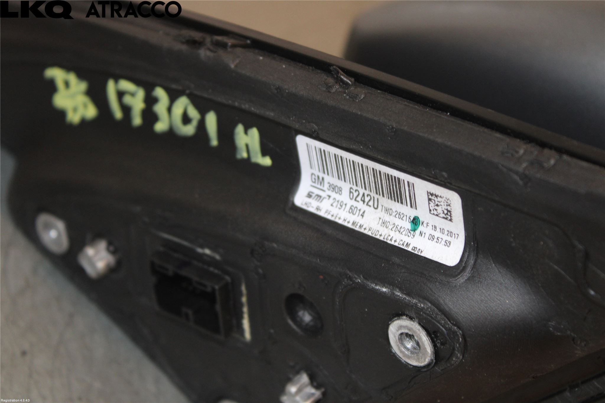 Opel INSIGNIA 17- Speil H M-El Justering