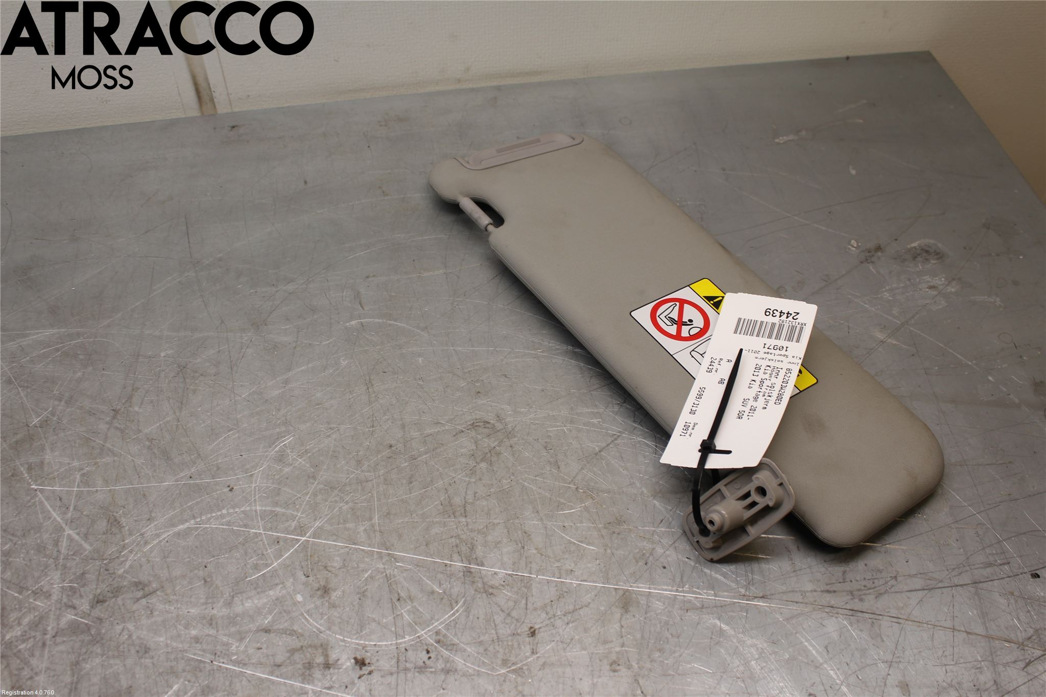 Kia SPORTAGE (SL) 11-15 Innr Solskjerm