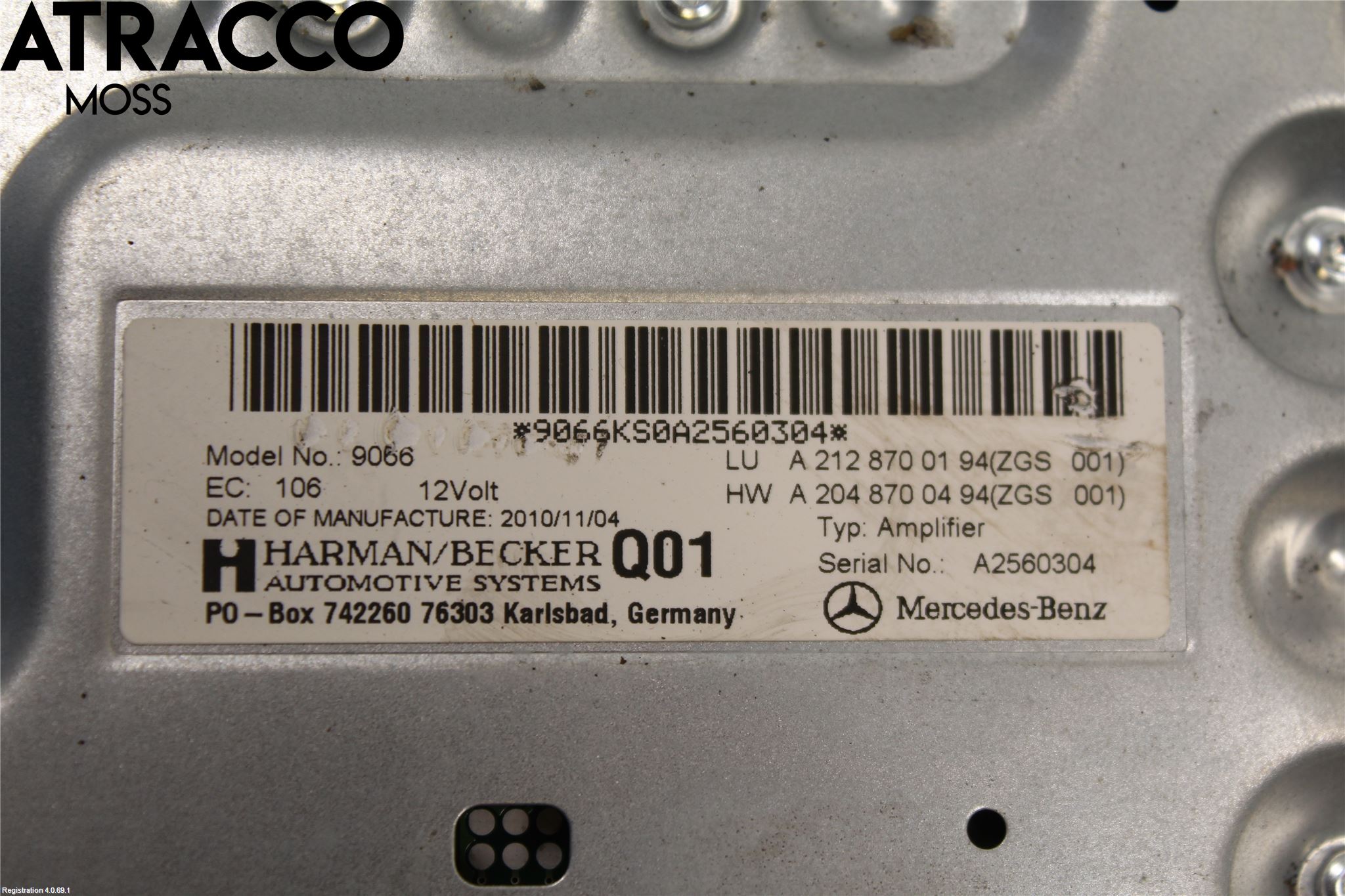 Mercedes-Benz MB E-KLASS (W212) 09-16 Stereo Forsterker