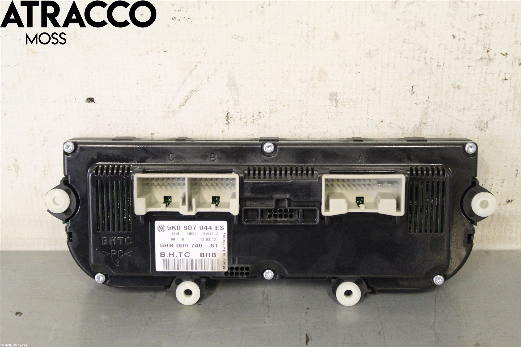 Volkswagen VW GOLF VI 09-13 Varme Ac Betjening-Display