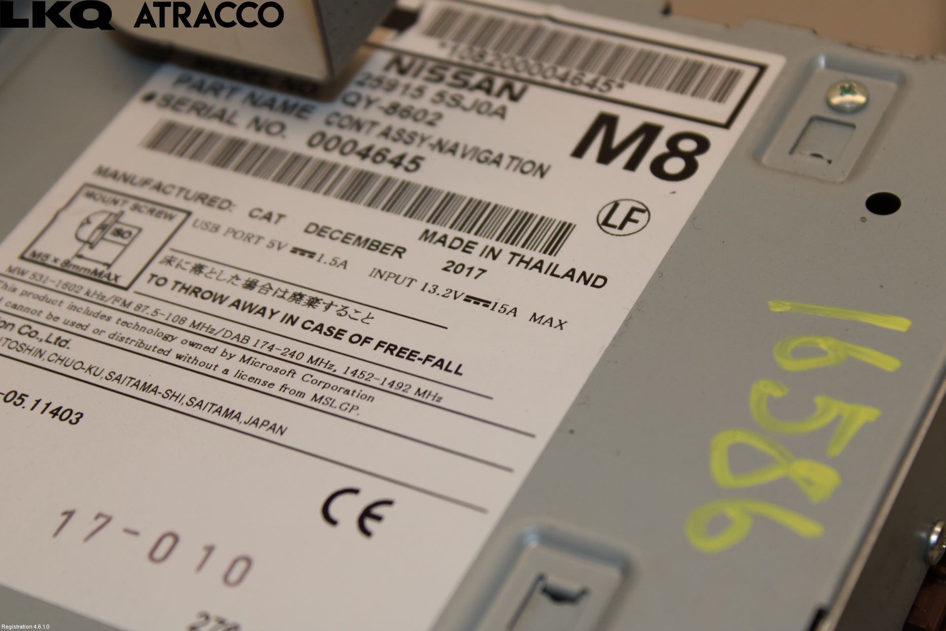 Nissan LEAF 18- Stereo Radio