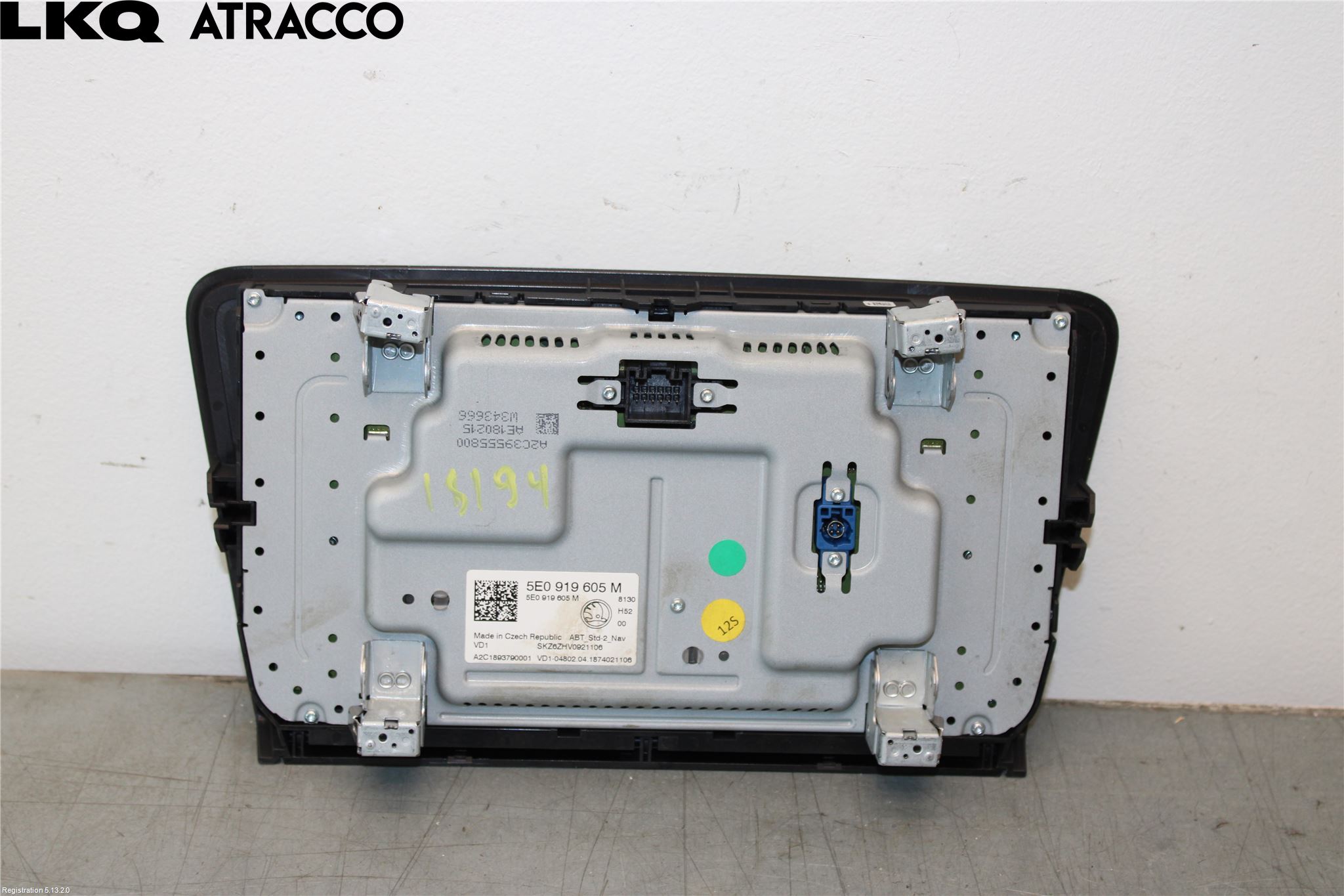 Skoda OCTAVIA (5E) 13-20 Multifunktionsdisplay
