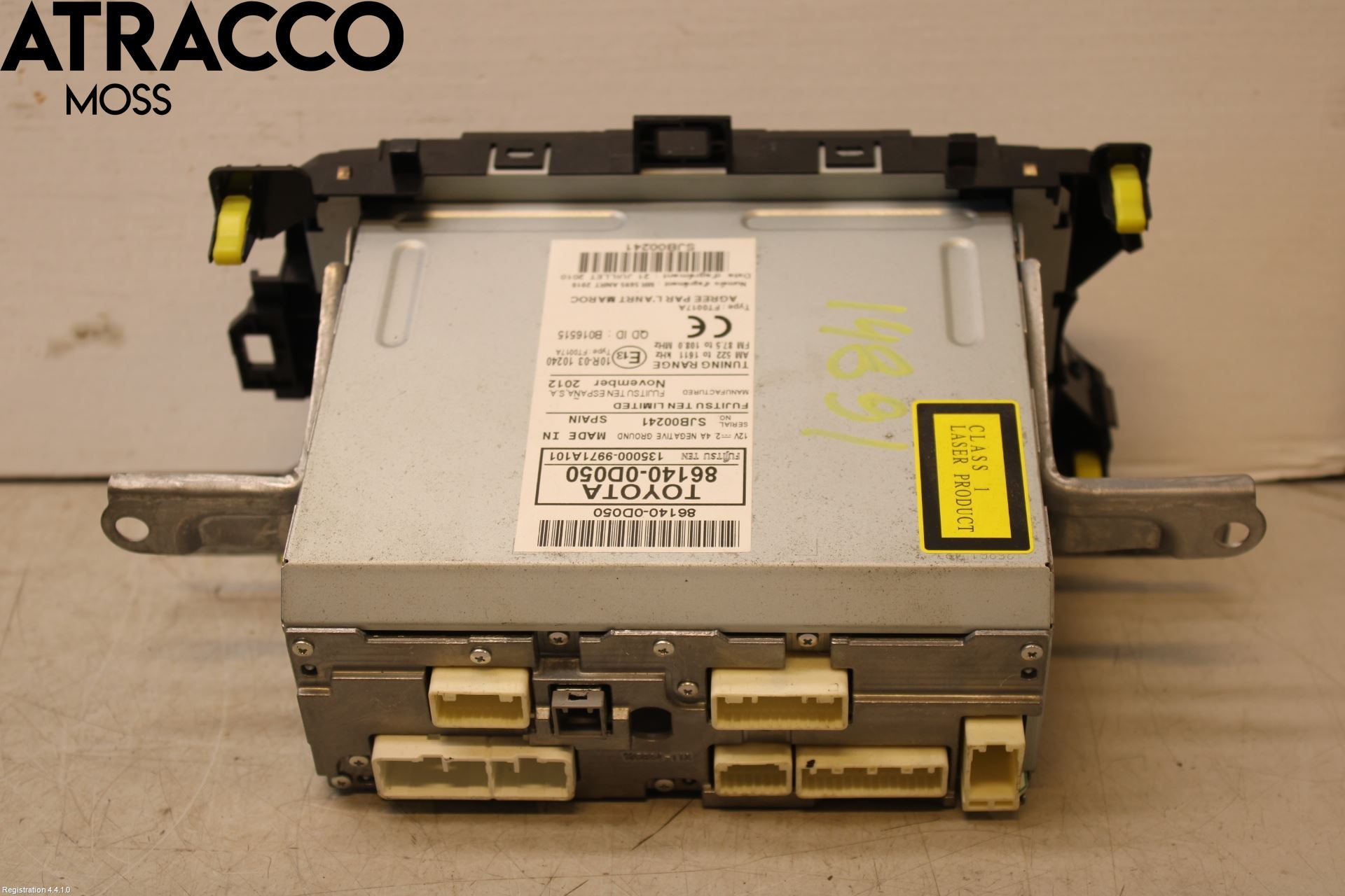 Toyota YARIS XP130 12-14 Stereo Radio Med Cd