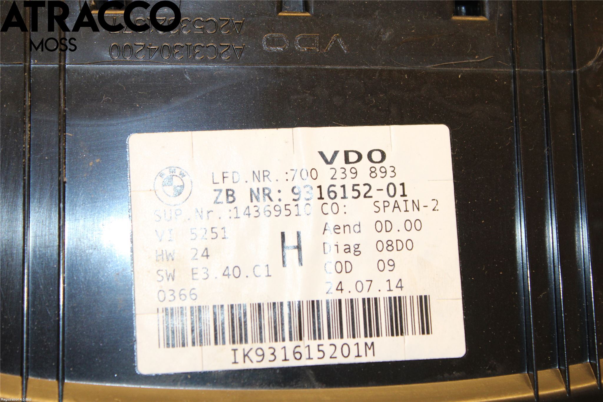 BMW X1 E84 10-15 Instr Kombinert