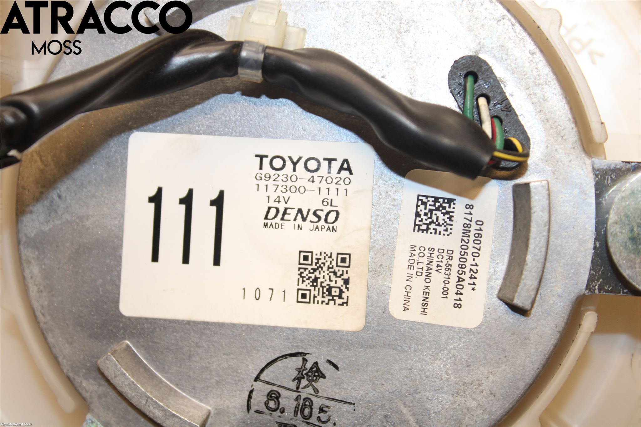 Toyota PRIUS ZVW30 09-20 Varmeapparat Viftemotor