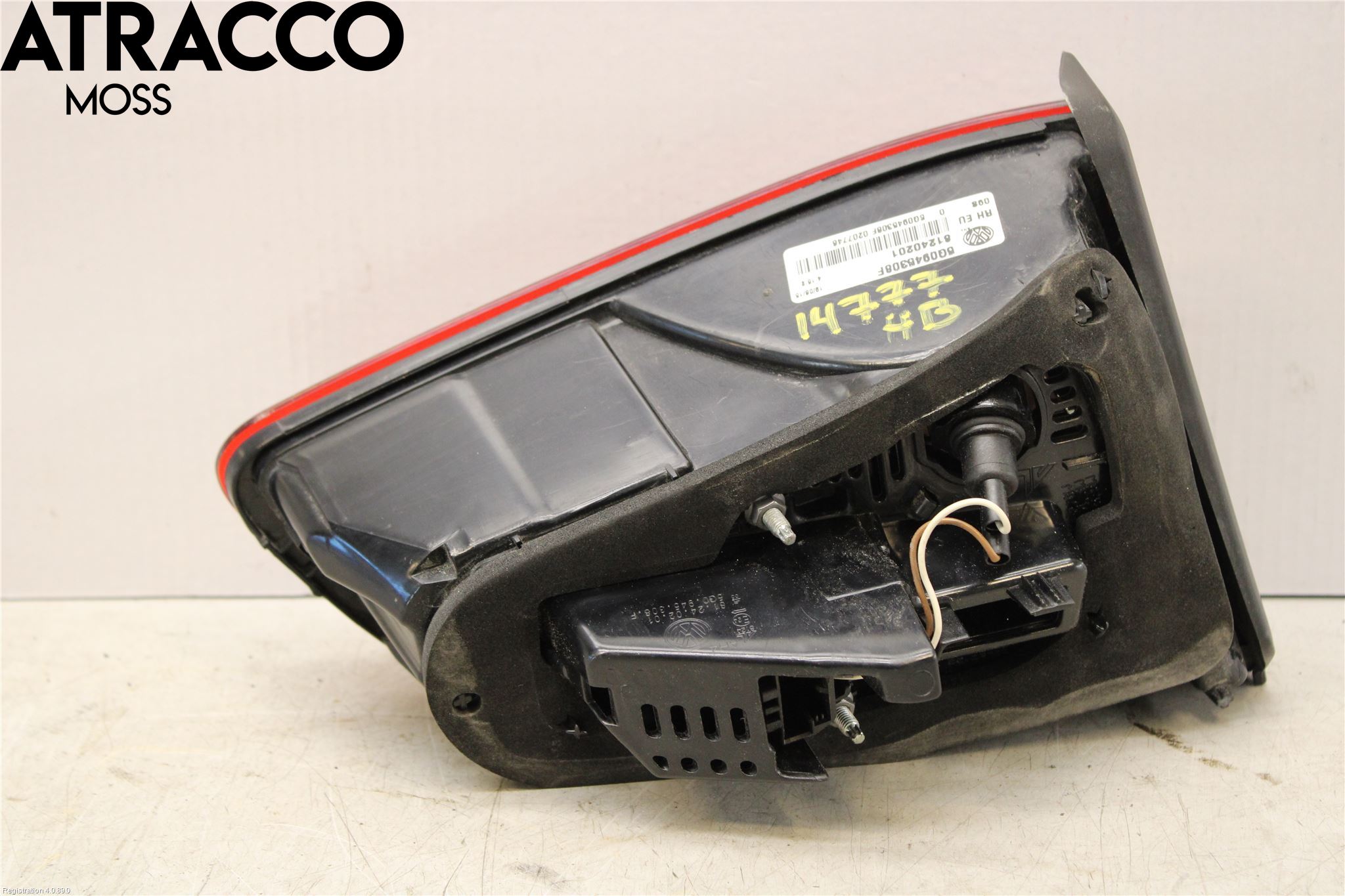 Volkswagen VW GOLF / E-GOLF VII 13-20 Baklykt Høyre  På Luke(Indre)