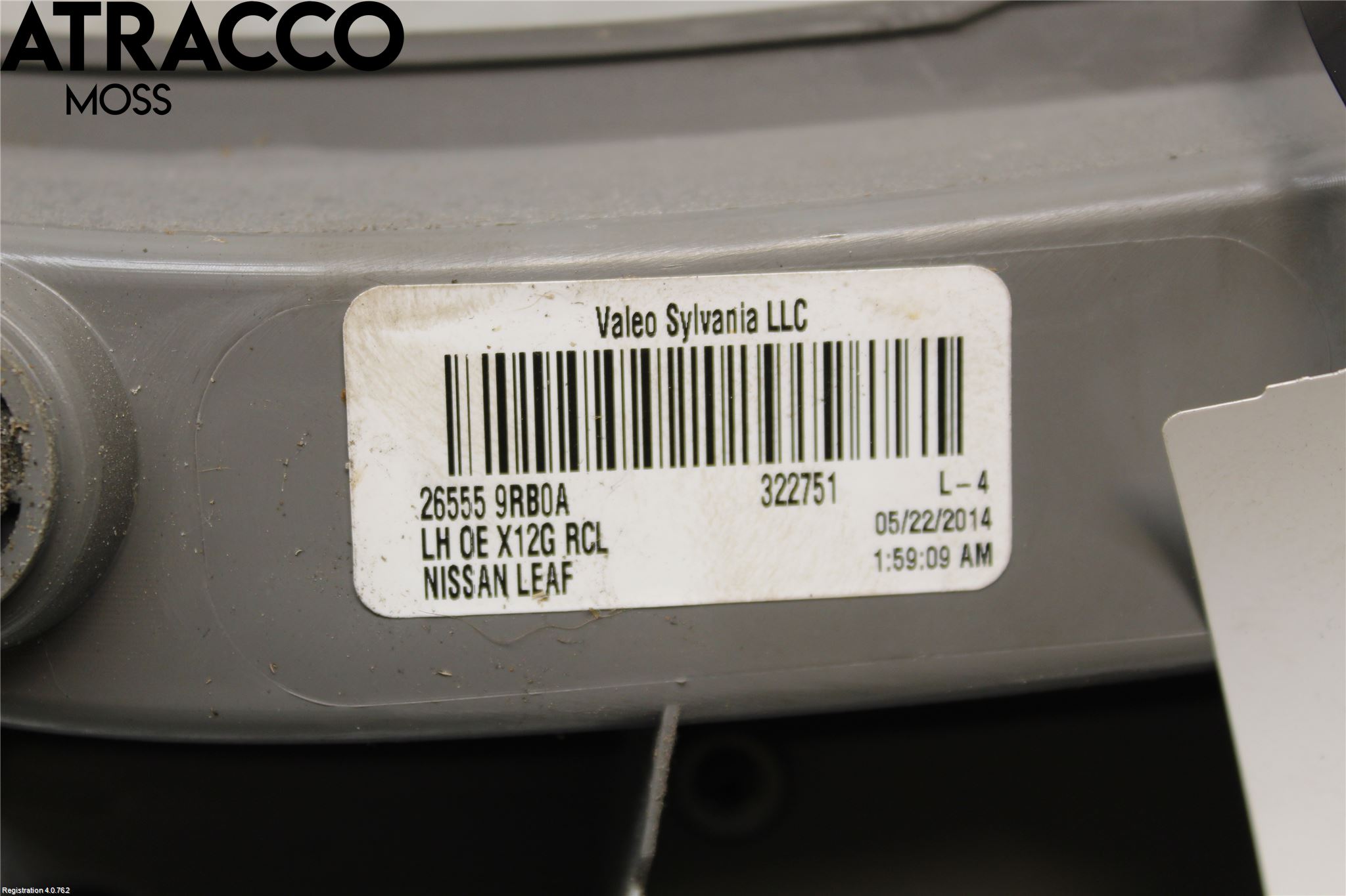 Nissan LEAF 11-17 Baklykt Venstre