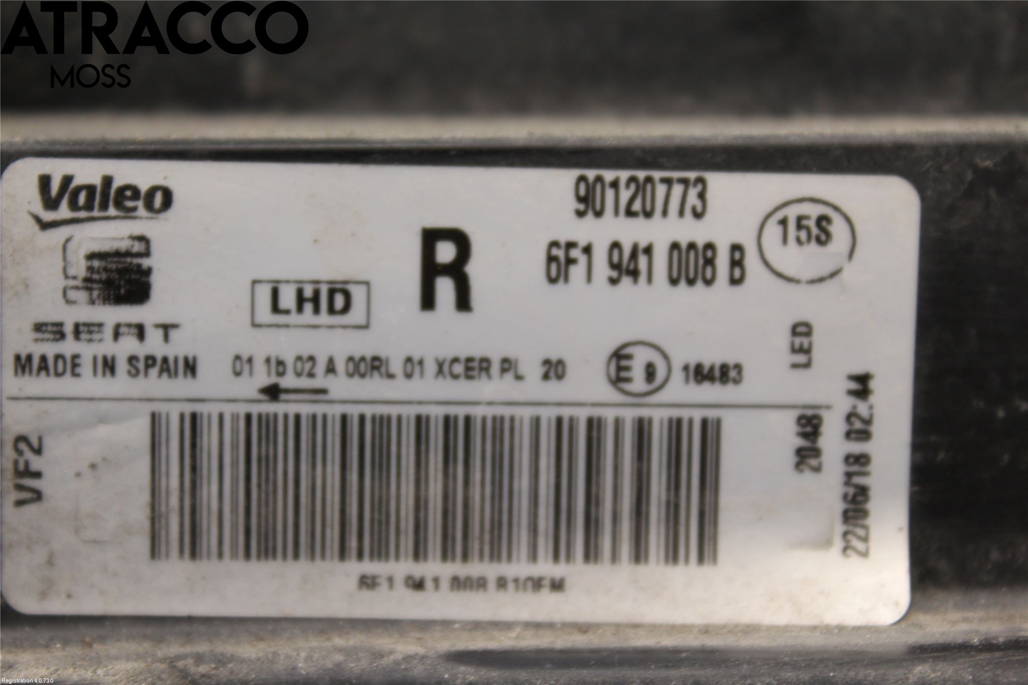 Seat IBIZA V 17-20 Frontlykt Høyre