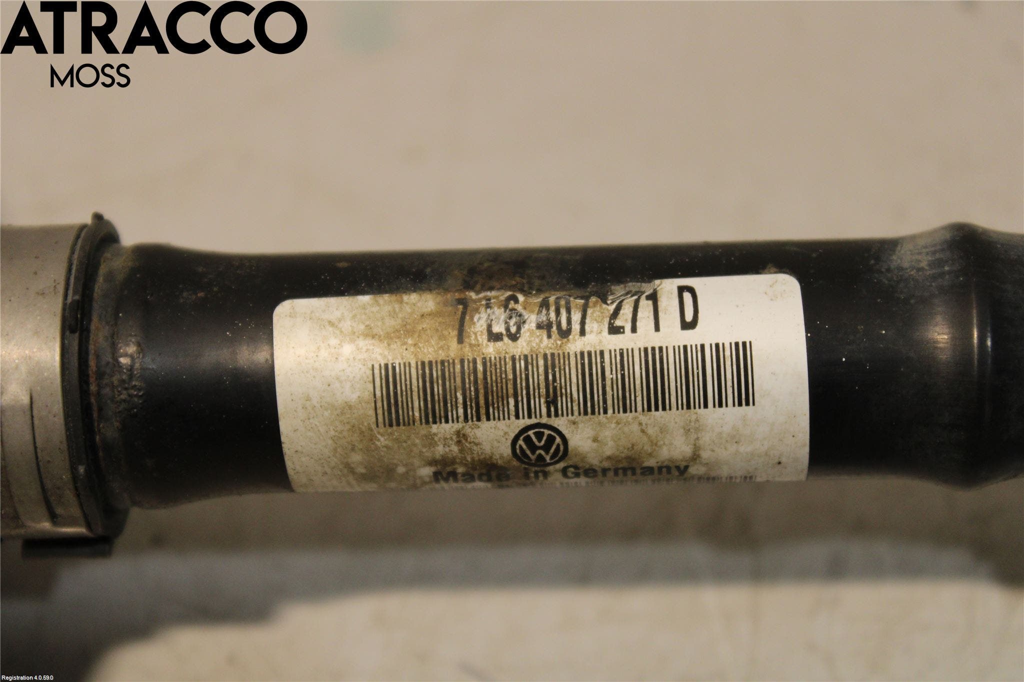 Volkswagen VW TOUAREG 7L 03-10 Drivaksel Foran Kompl Venstre