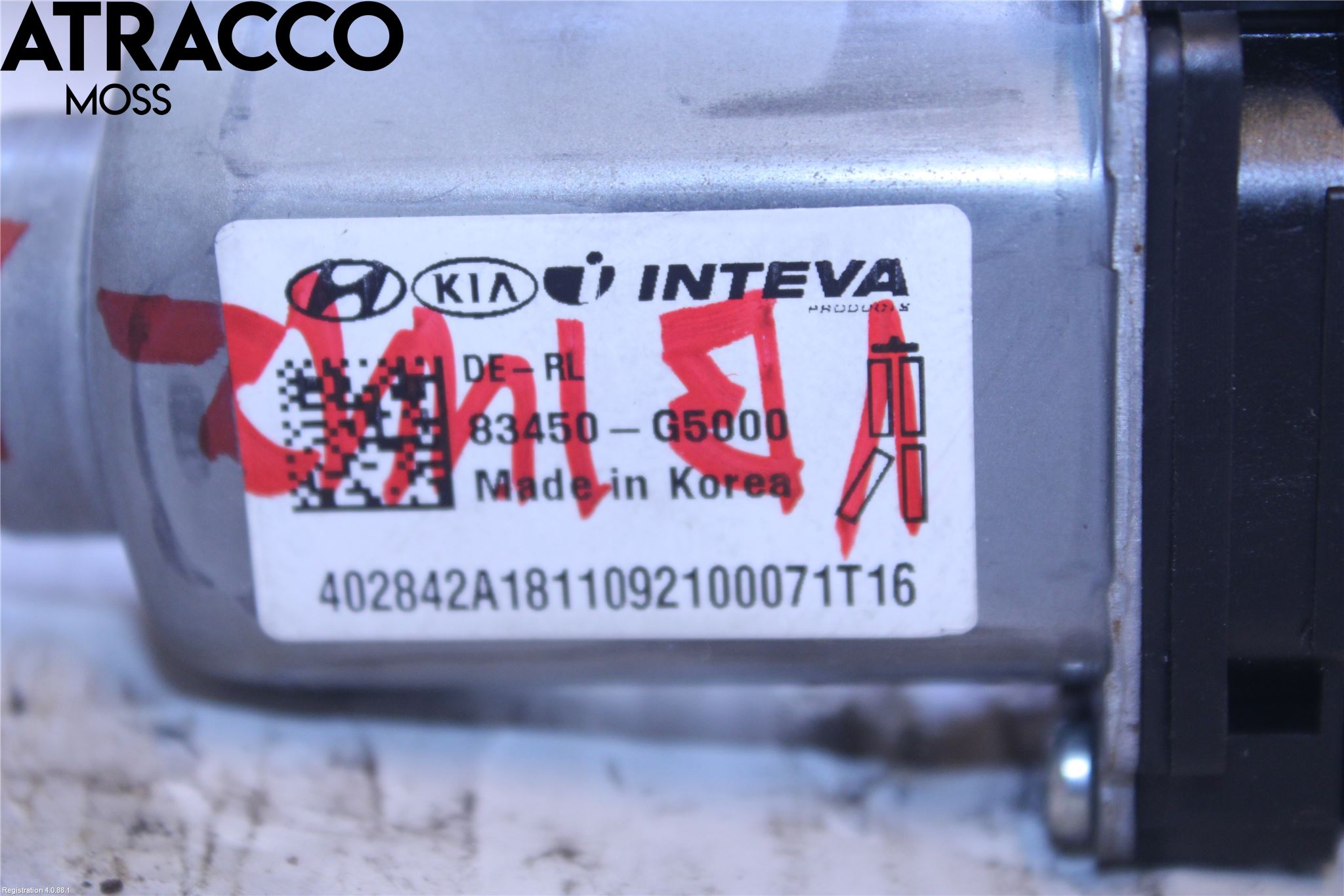 Kia NIRO (DE) 17-22 Vindusheismotor