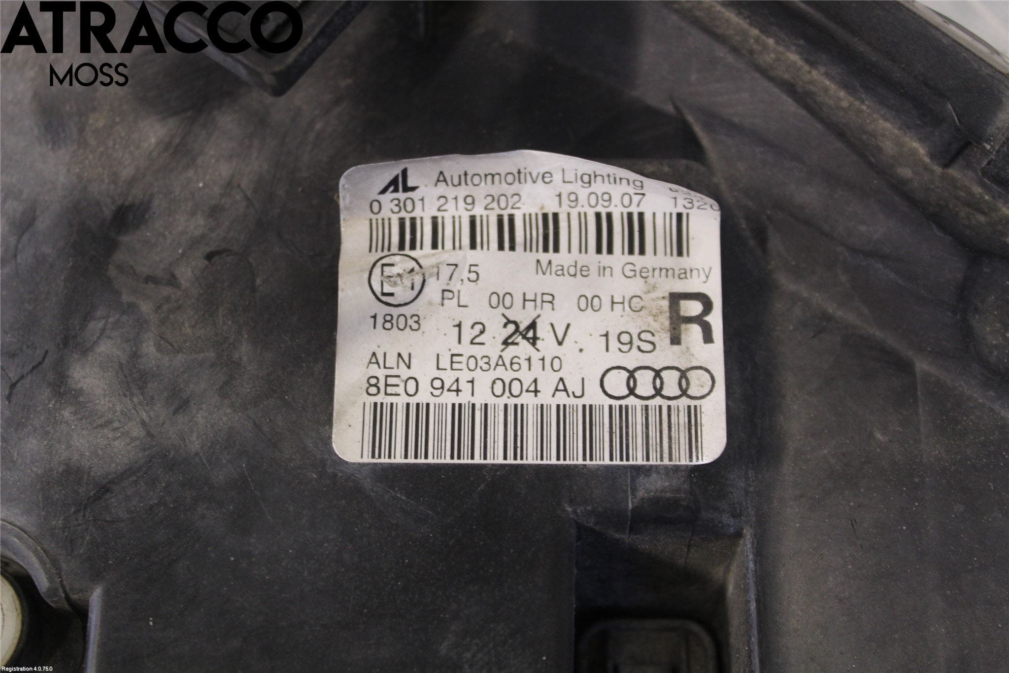 Audi A4/S4 05-07 Frontlykt Høyre