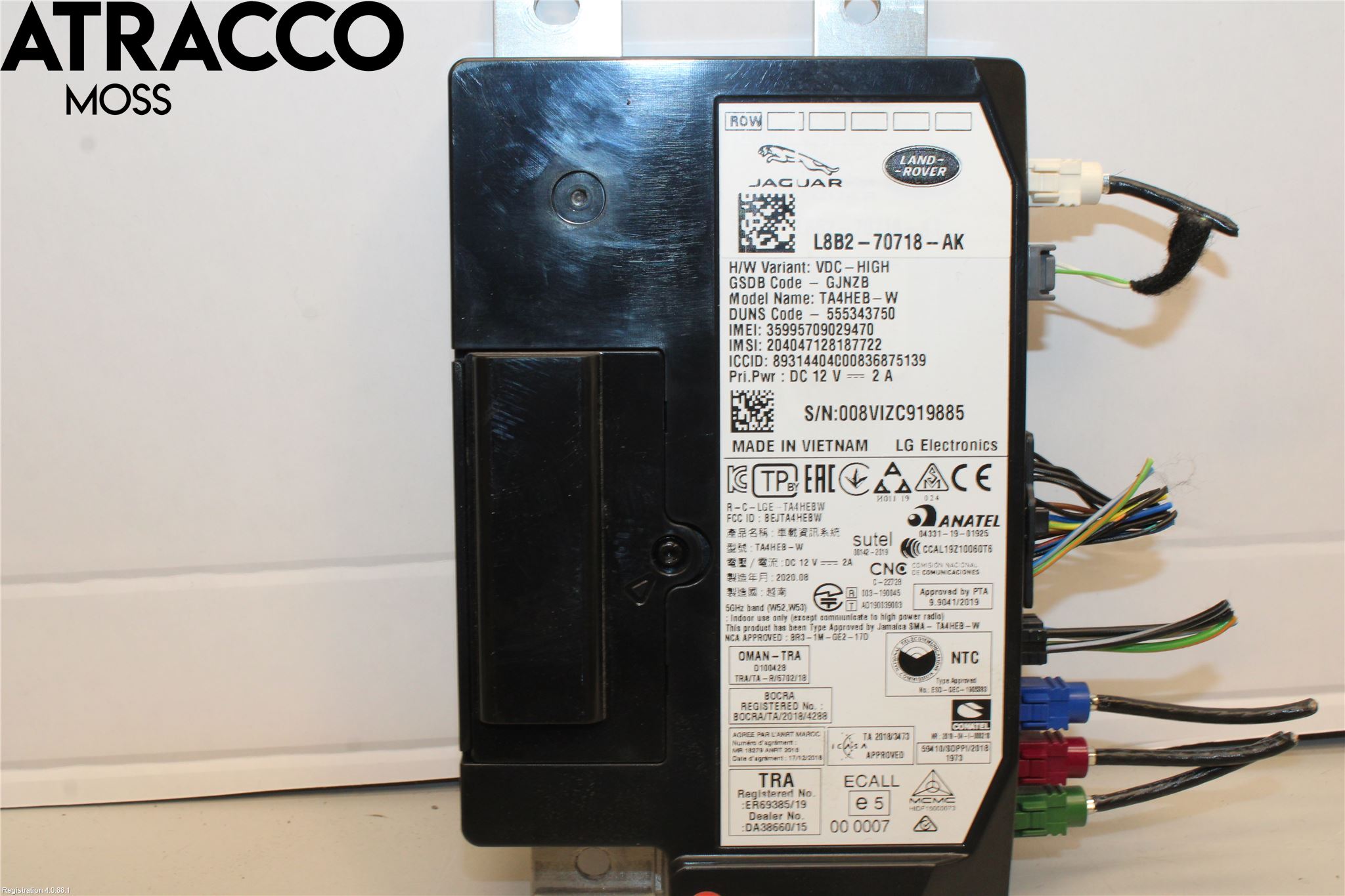 Jaguar I-PACE 18- Styreenhet Tale