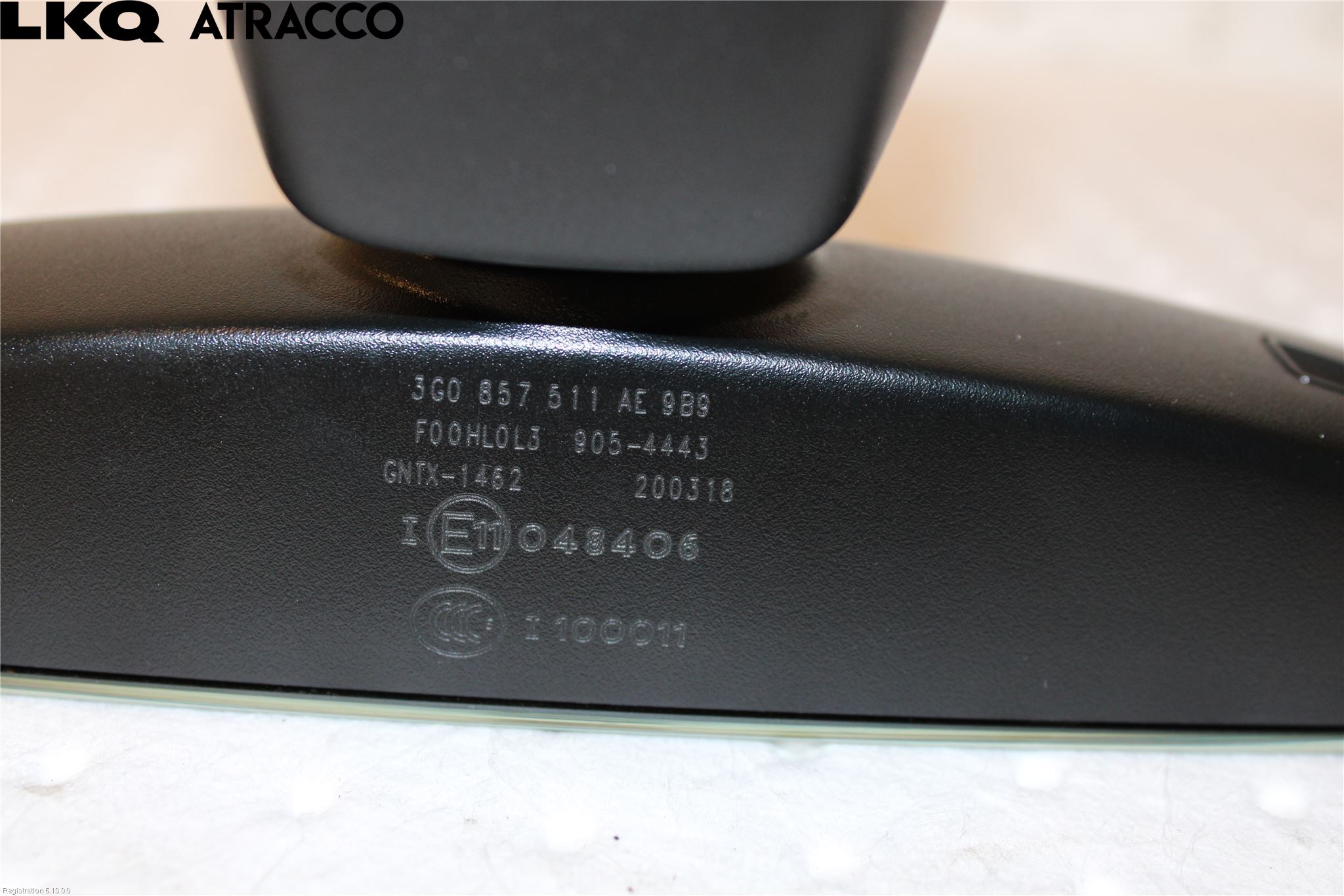 Volkswagen VW GOLF / E-GOLF VII 13-20 Speil Innvendig