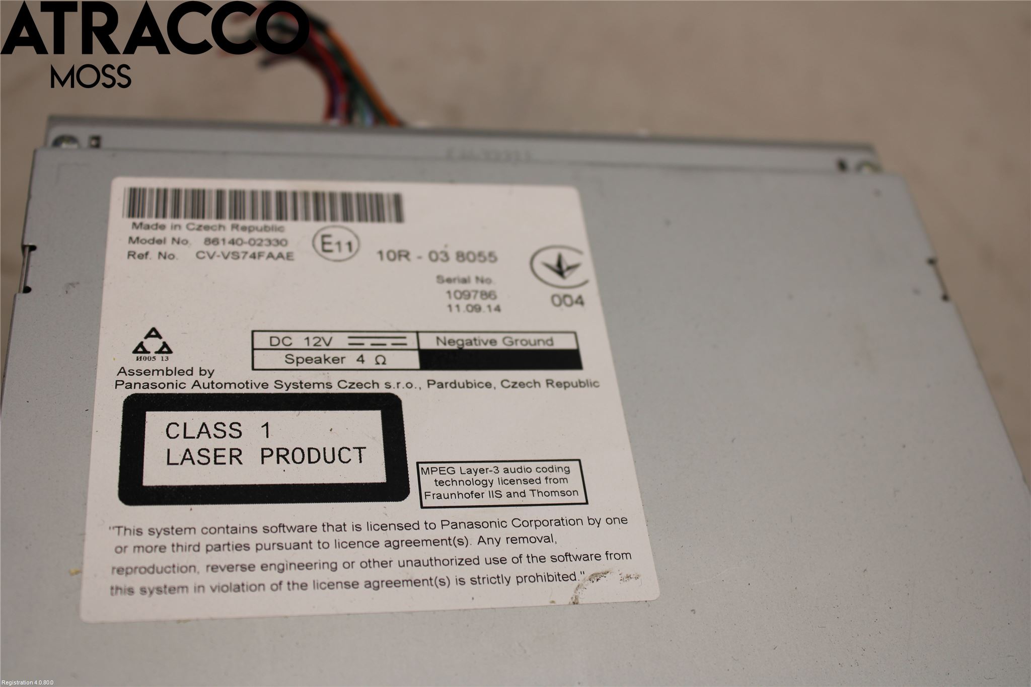 Toyota AURIS 13-19 Stereo Radio Med Cd