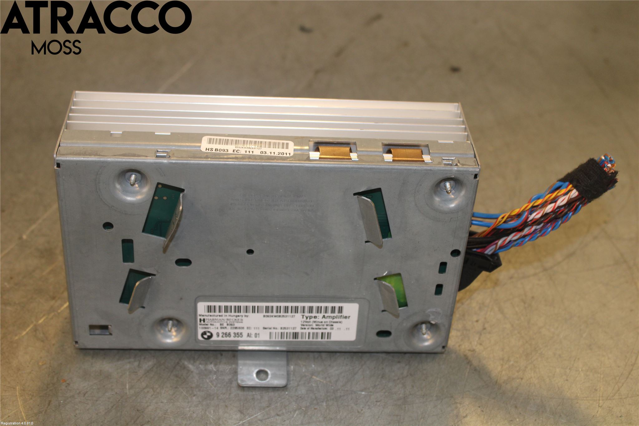 BMW 5 F10/F11/F18 09-17 Stereo Forsterker