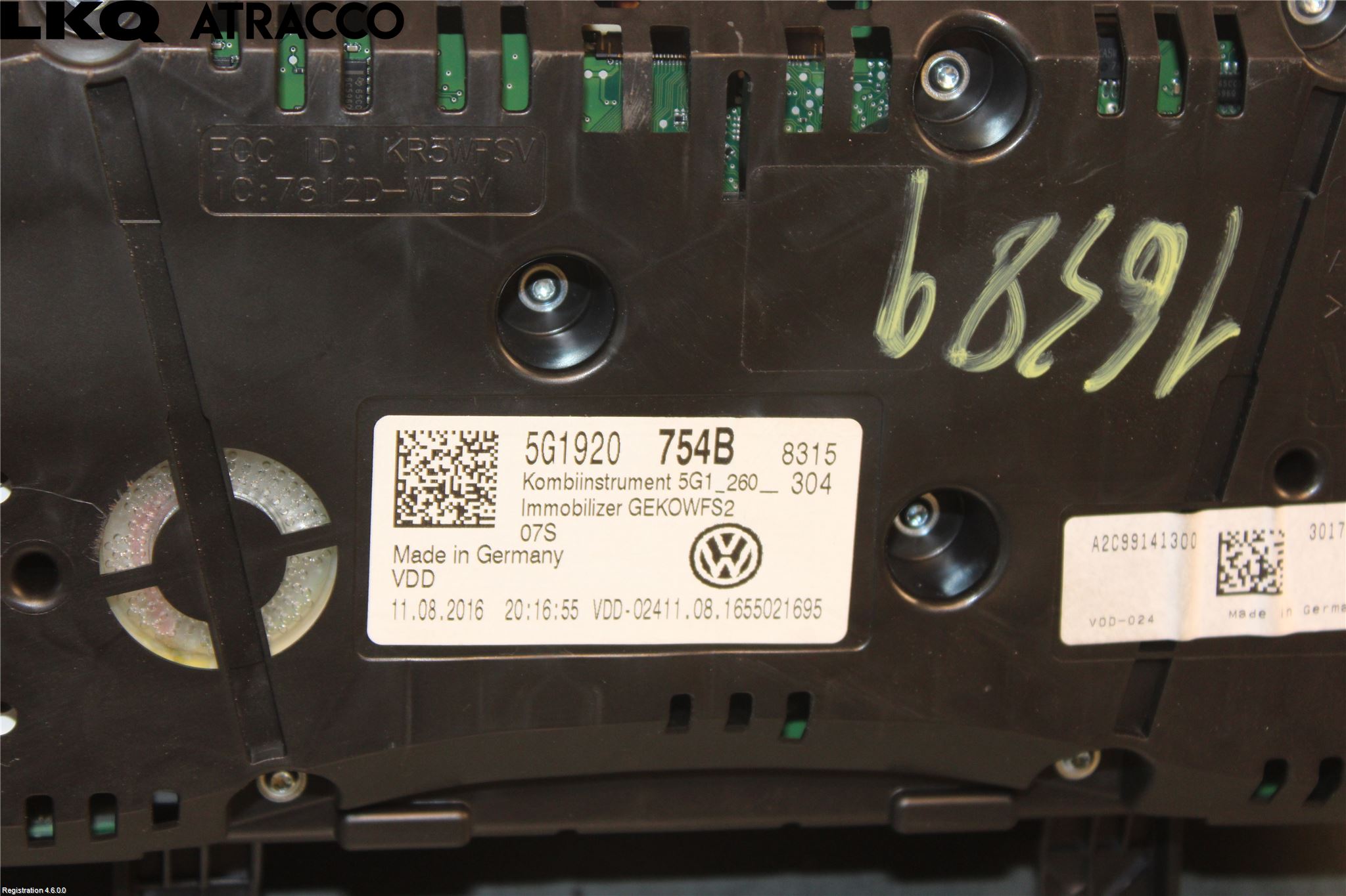 Volkswagen VW GOLF / E-GOLF VII 13-20 Instr Kombinert