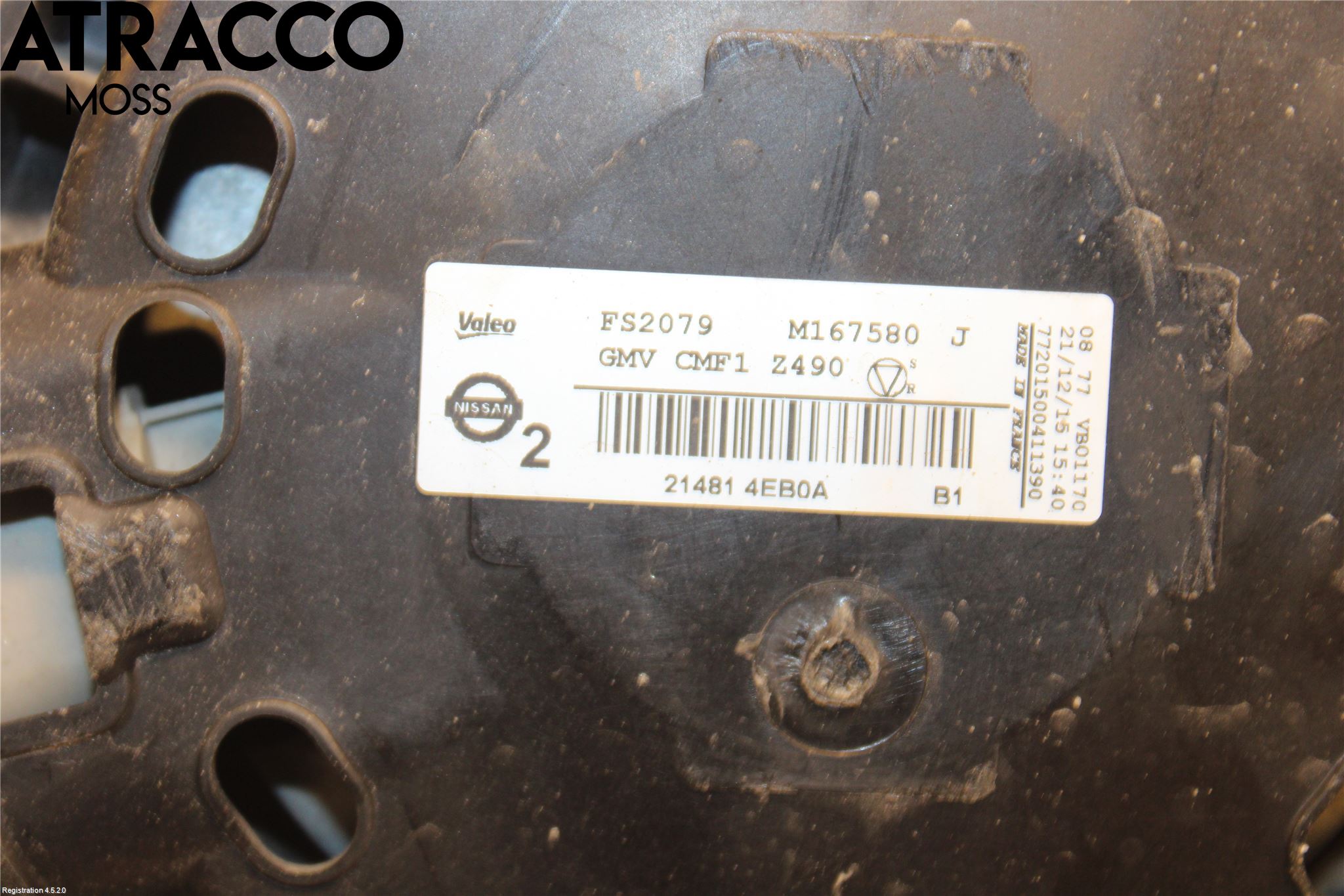 Nissan QASHQAI 14-17 Kjølevifte Elektrisk