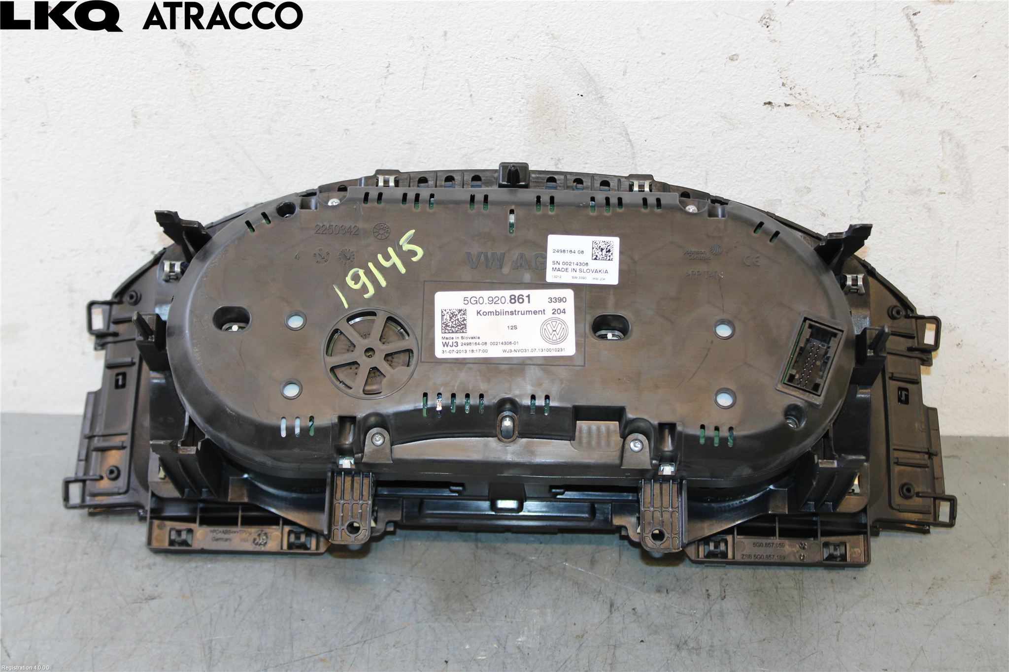 Volkswagen VW GOLF / E-GOLF VII 13-20 Instr Speedometer