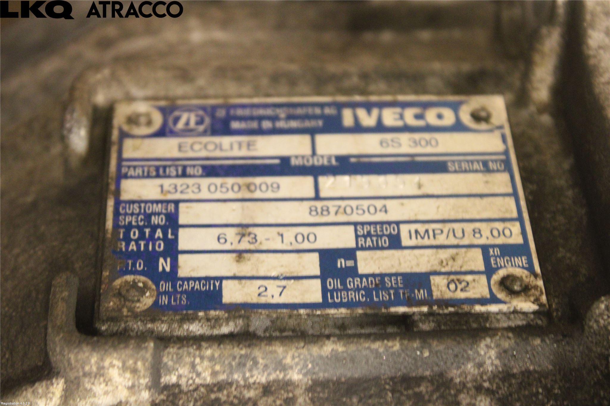 Iveco DAILY 00-06 Gearkasse 6 Trinn