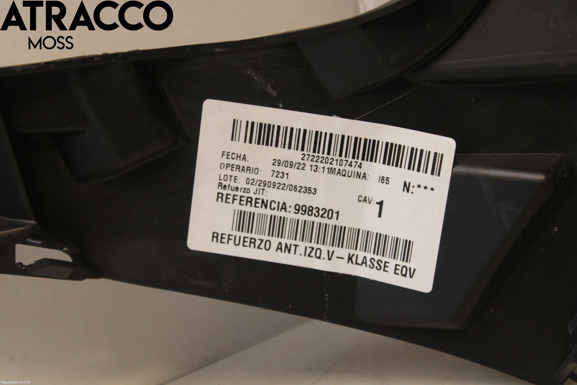 Mercedes-Benz MB EQV (447) 21- Støtfanger Foran Hjørne Vens