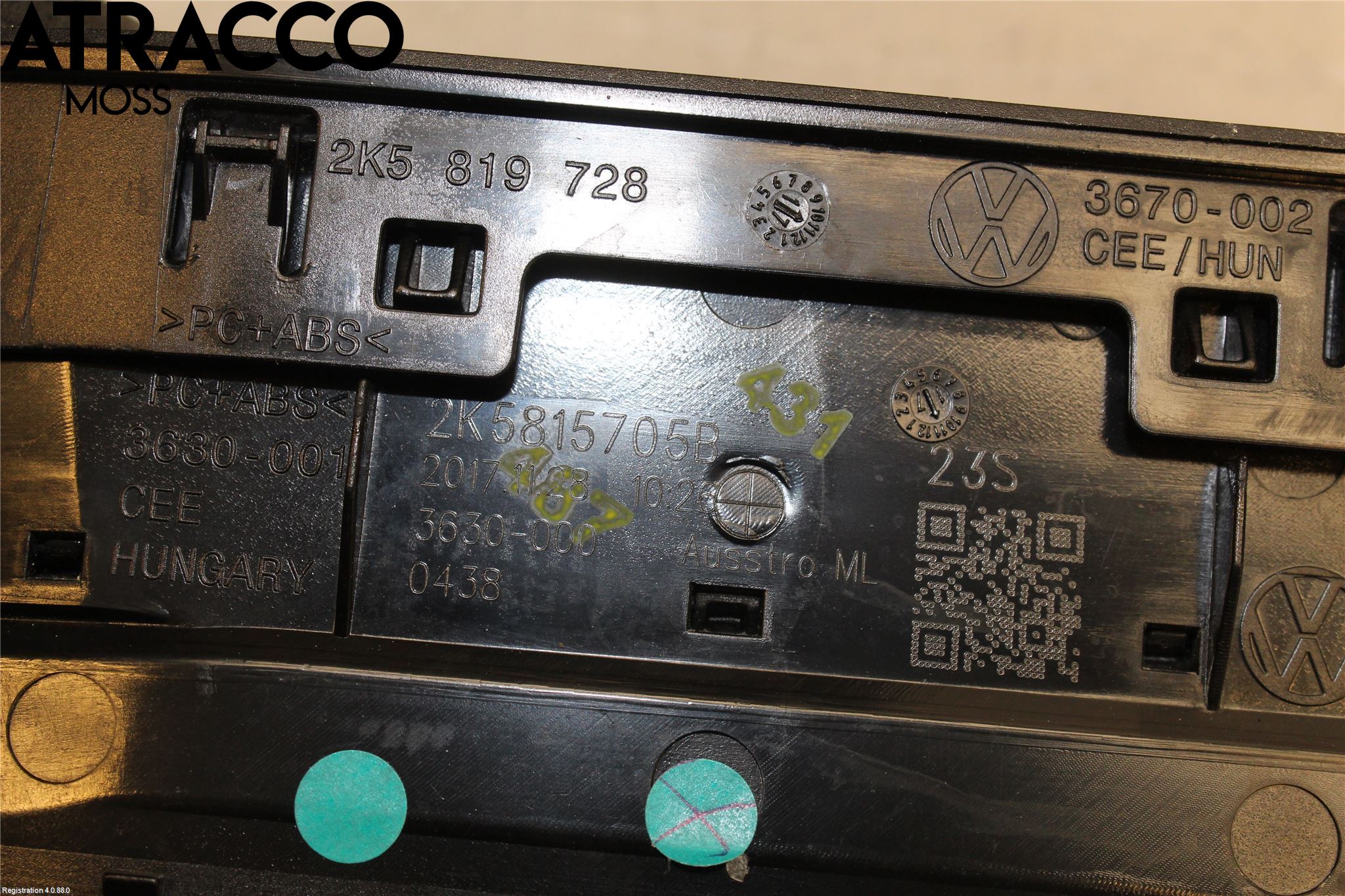 Volkswagen VW CADDY 16-20 Dashbord Kanal - Dyse