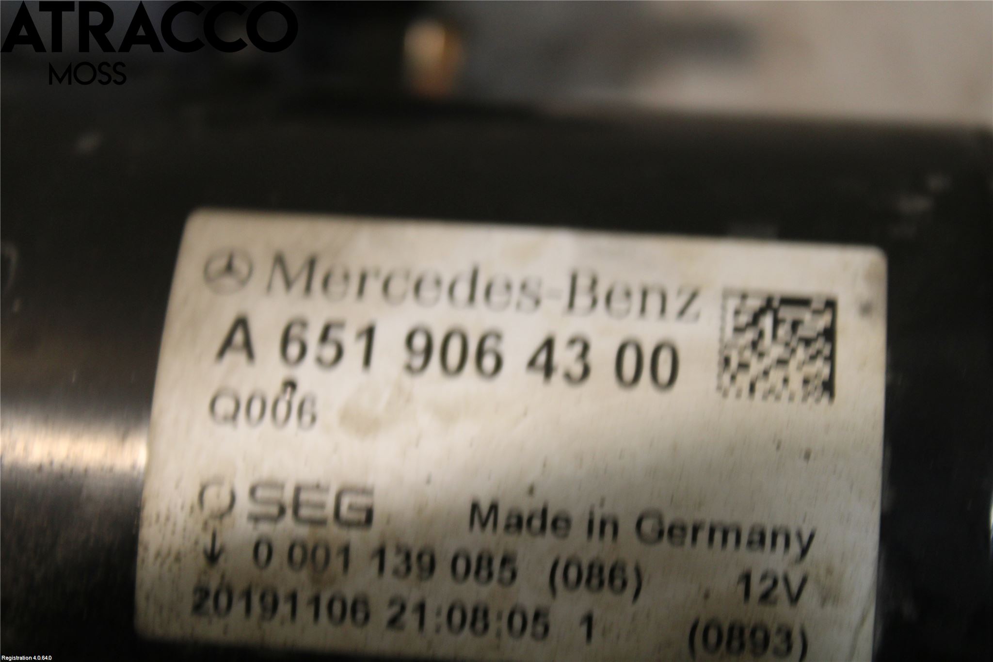 Mercedes-Benz MB VITO/V-KLASS (W640,W447,W448) 14- Startmotor Diesel