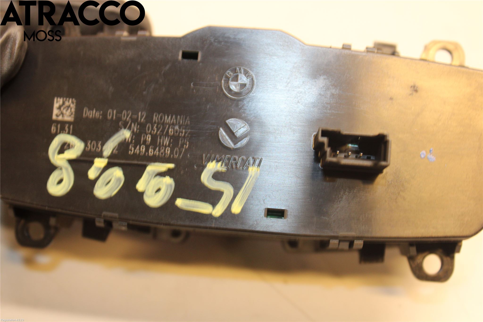 BMW 1 F20/F21 11-19 Bryter Hovedlys