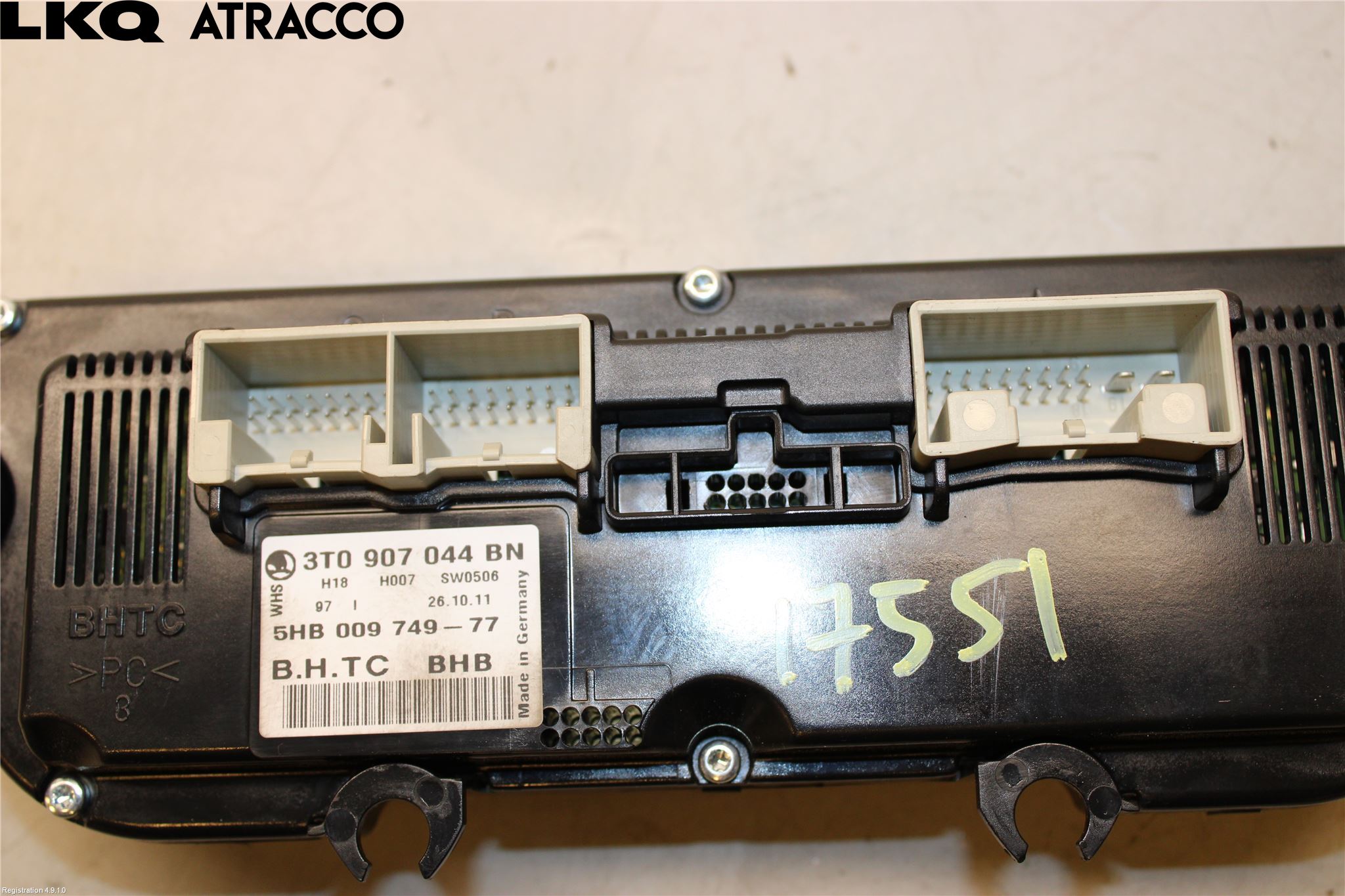 Skoda OCTAVIA (1Z) 05-13 Varme Ac Betjening-Display