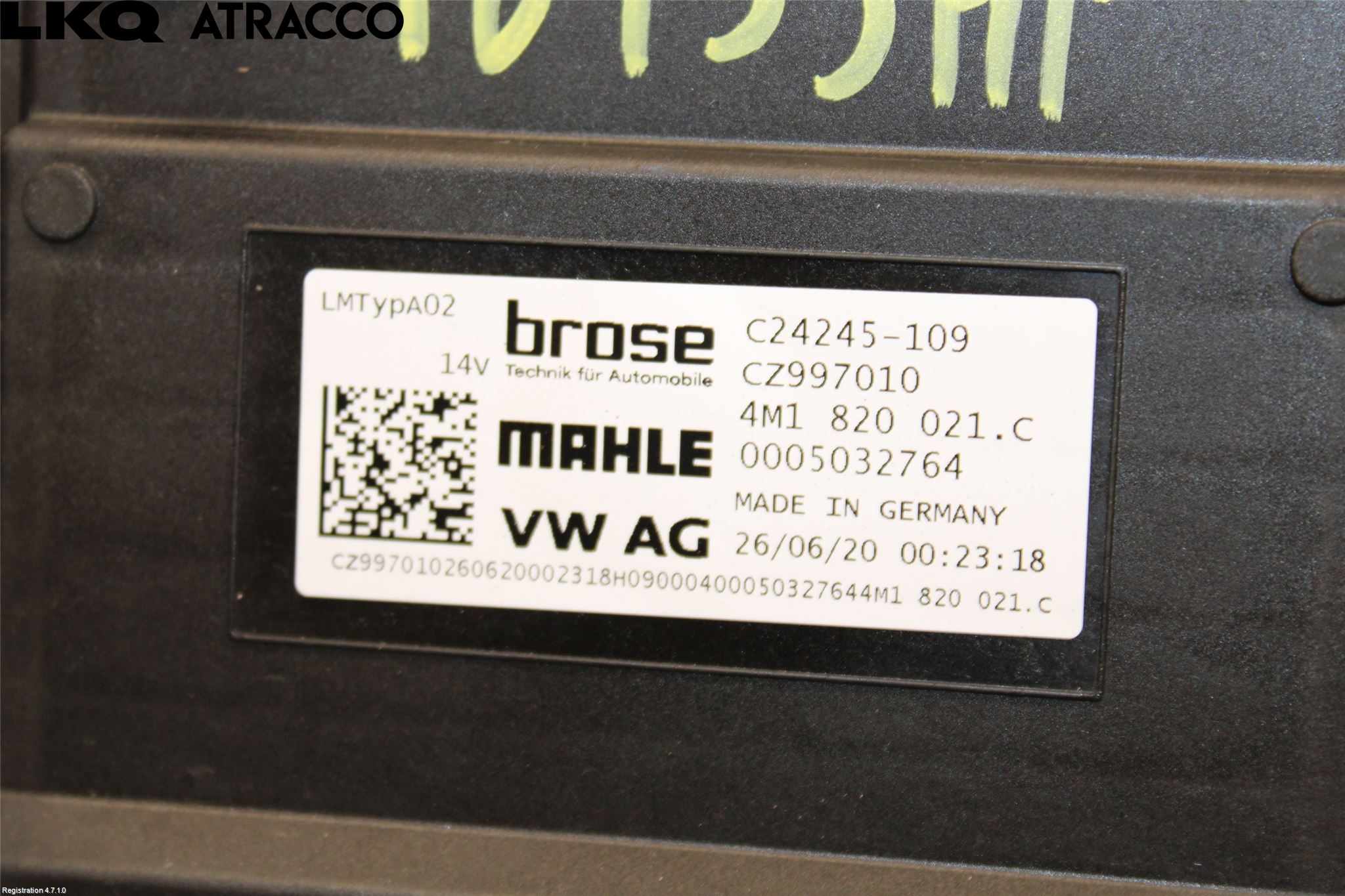 Audi E-TRON, S GE 19- Varmeapparat Viftemotor