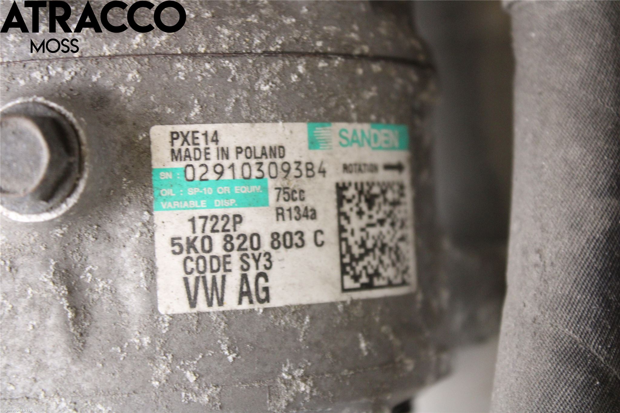 Skoda FABIA 07-14 Varme Ac Kompressor