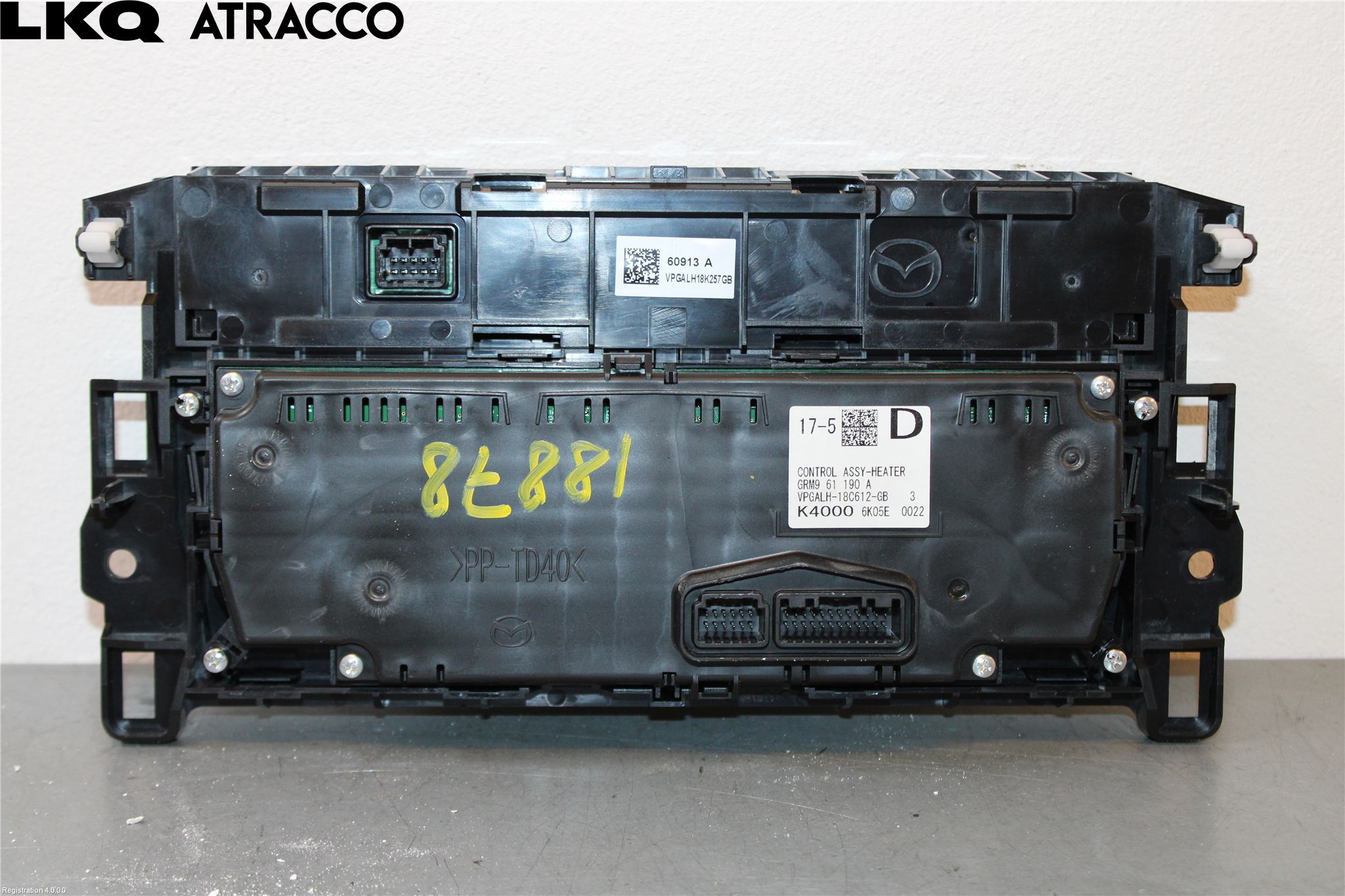 Mazda 6 13- Varme Ac Betjening-Display