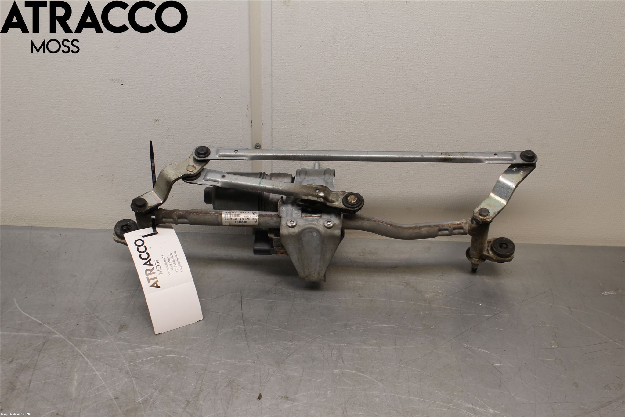 Volkswagen VW TOURAN 10-15 Viskermotor Frontrute