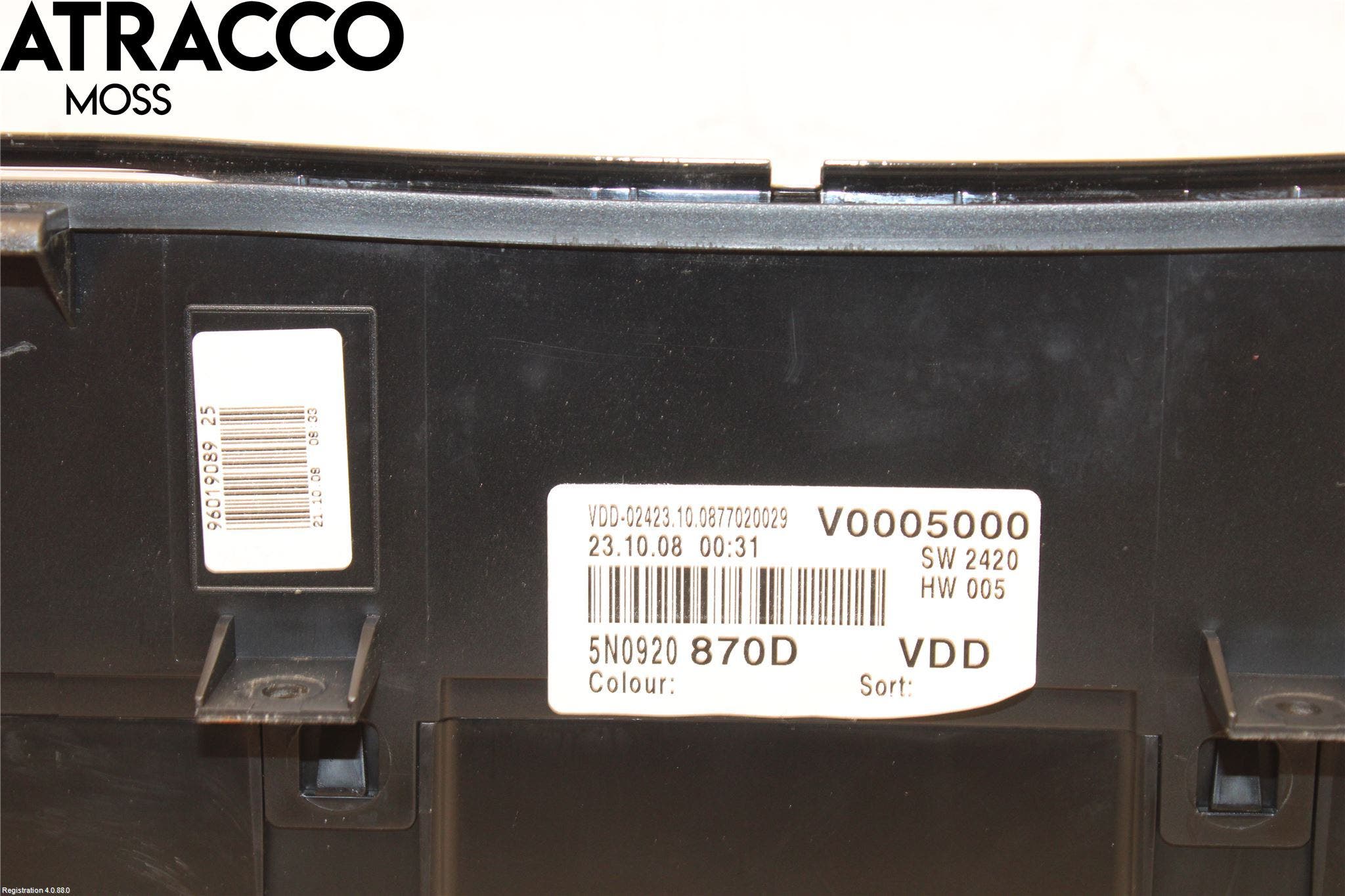 Volkswagen VW TIGUAN 07-16 Instr Kombinert