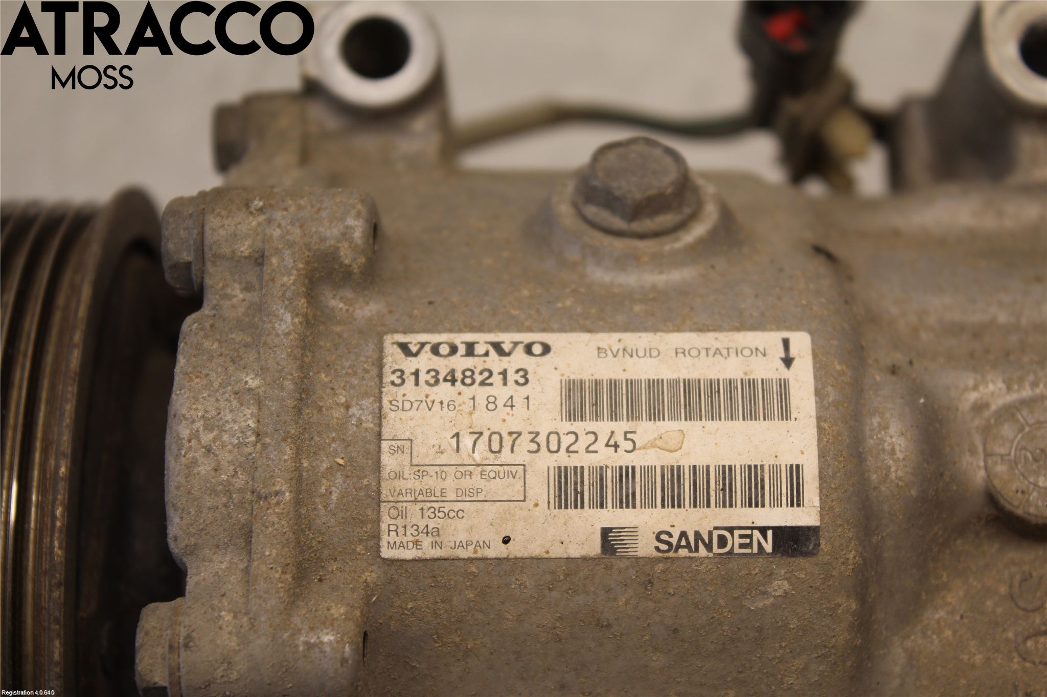 Volvo V60 11-13 Varme Ac Kompressor