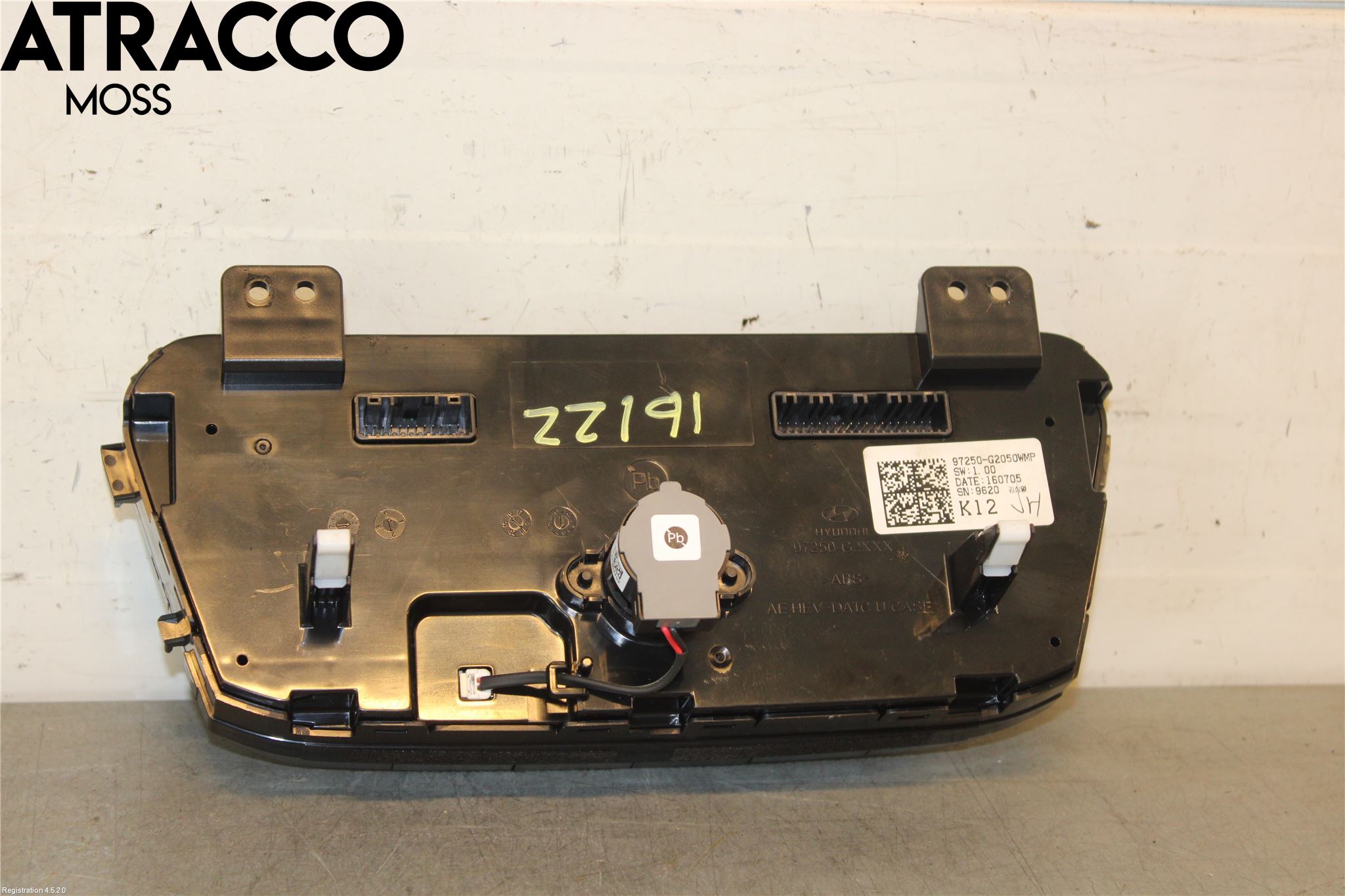 Hyundai IONIQ AE 17-22 Varme Ac Betjening-Display