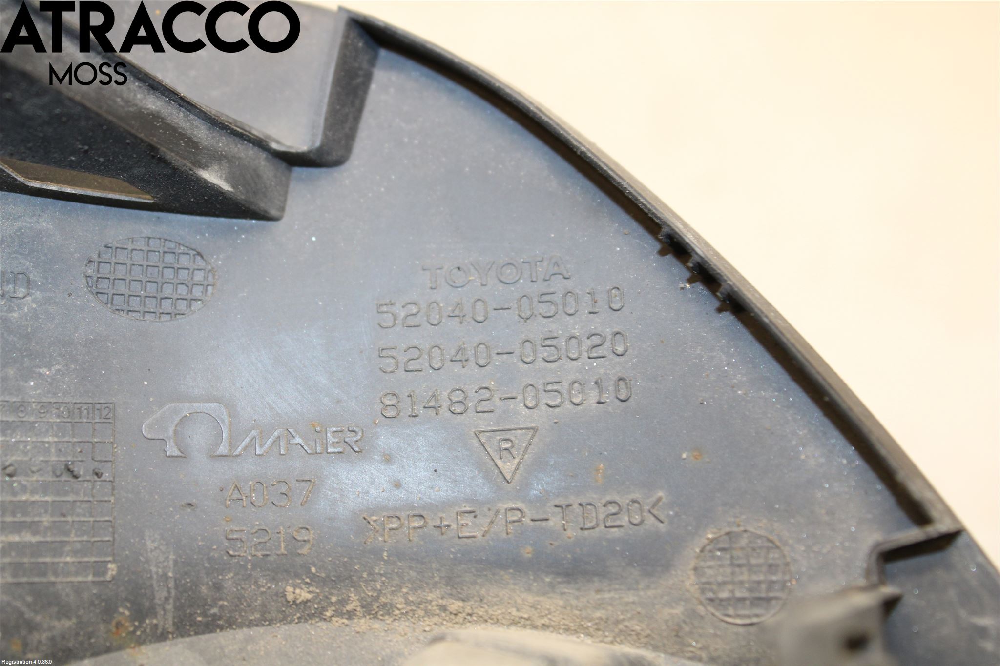 Toyota AVENSIS 09-15 Frontlykt Kurve-Tåkelys Ramme