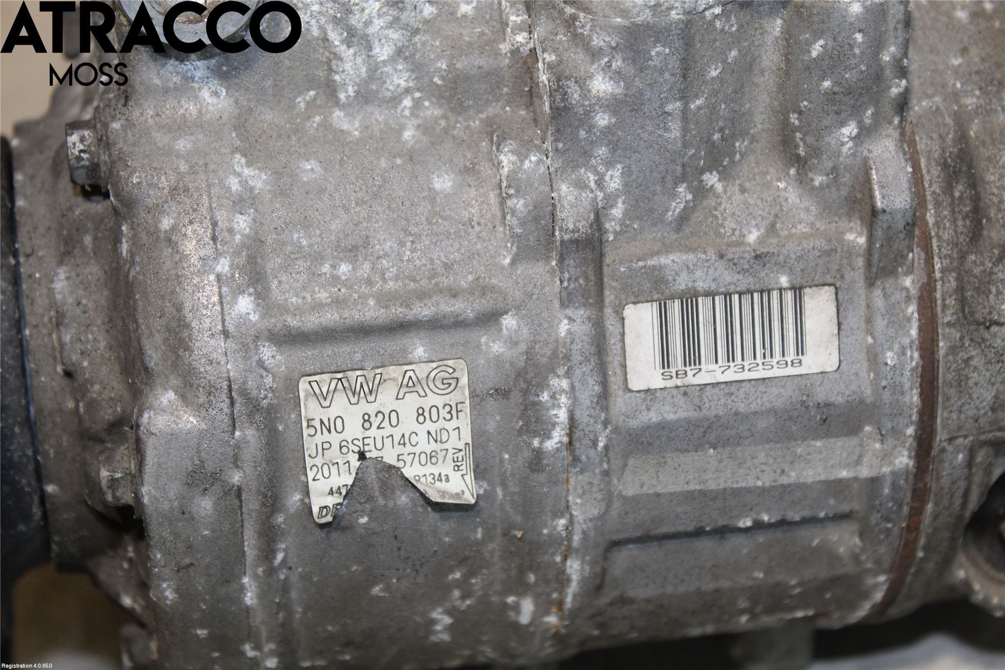 Volkswagen VW GOLF VI 09-13 Varme Ac Kompressor