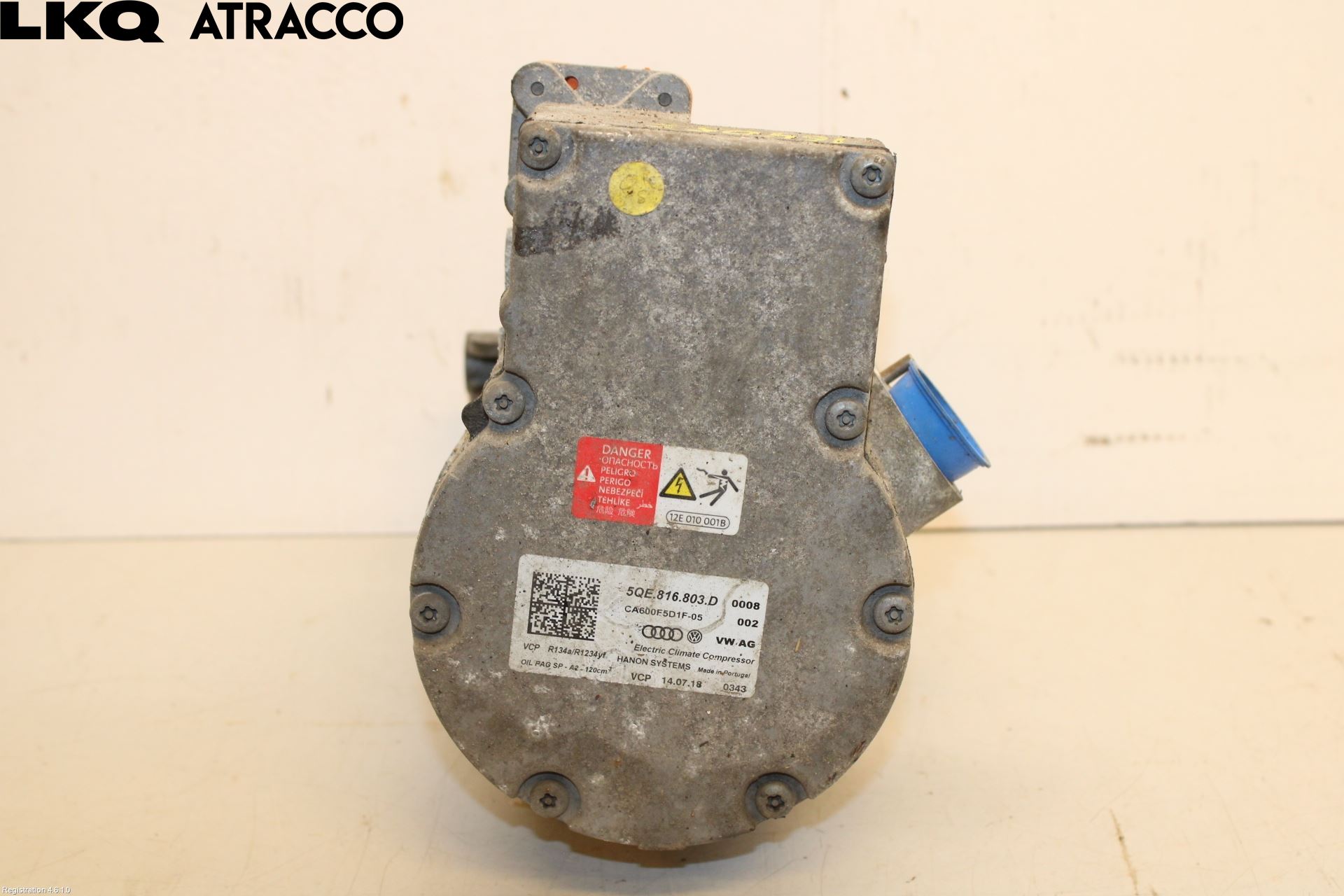 Volkswagen VW GOLF / E-GOLF VII 13-20 Varme Ac Kompressor