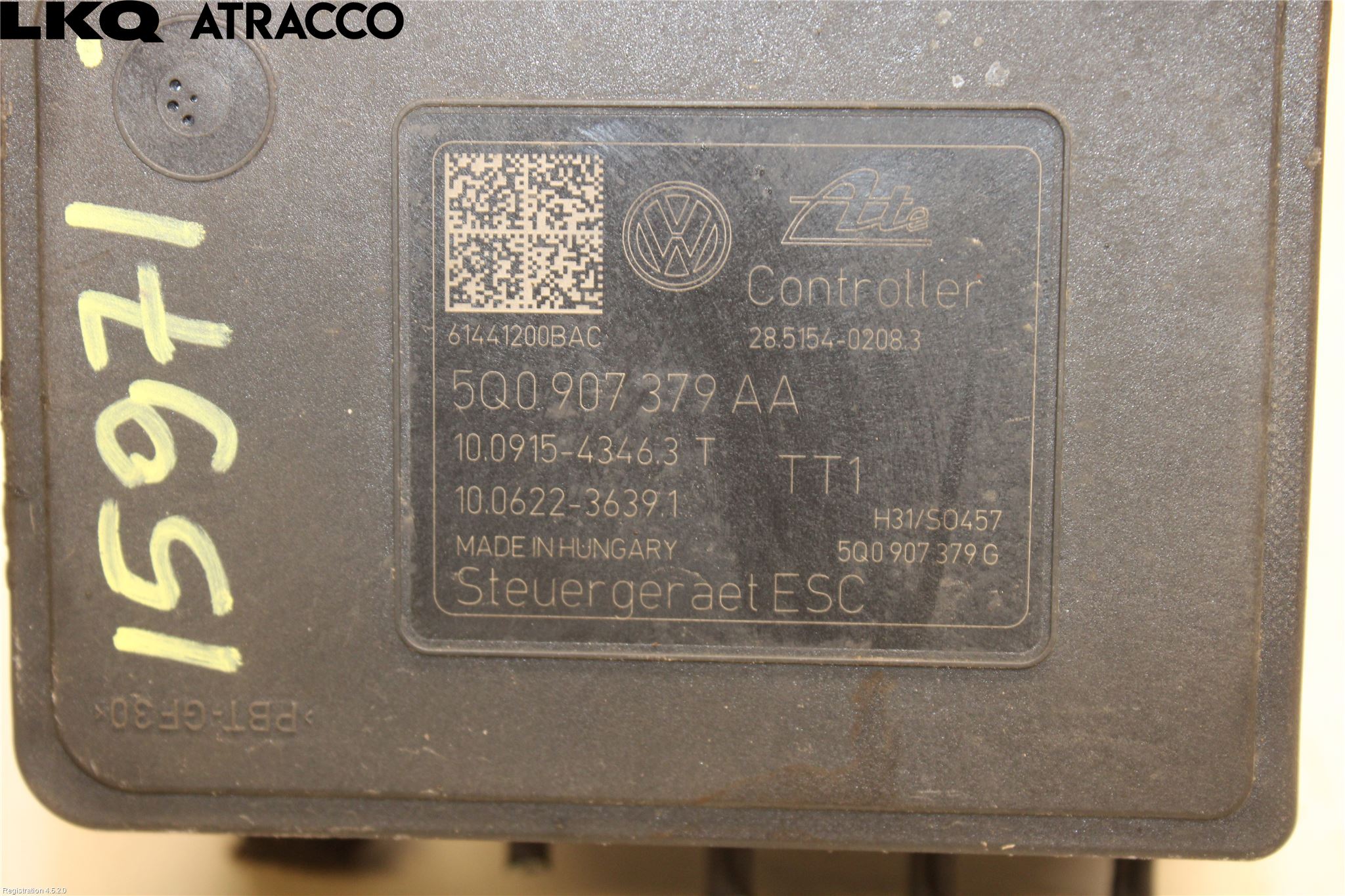 Volkswagen VW GOLF / E-GOLF VII 13-20 Abs Hydraulikkaggregat