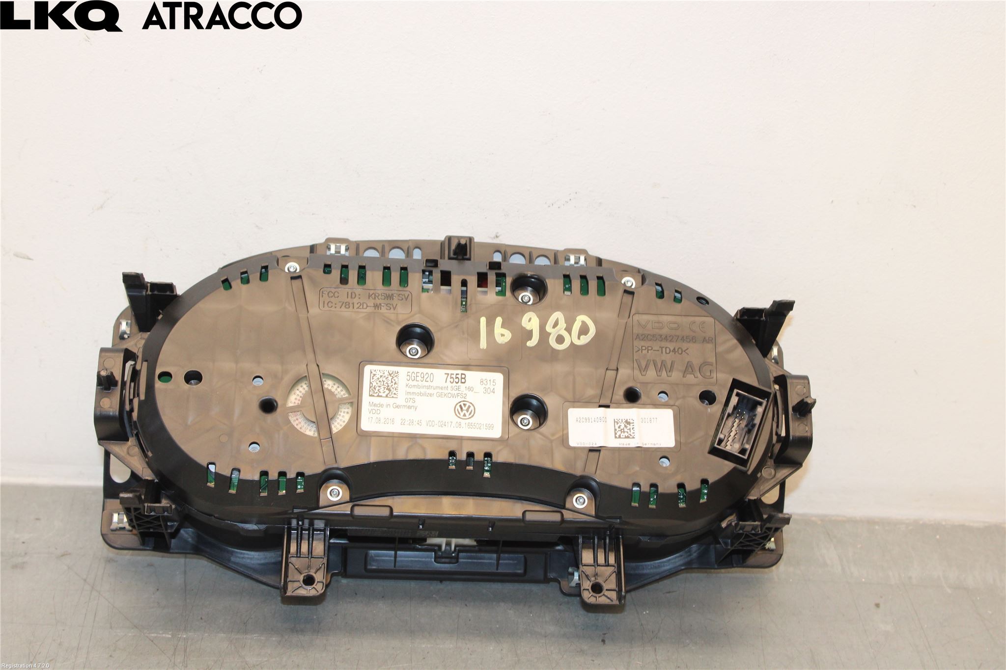 Volkswagen VW GOLF / E-GOLF VII 13-20 Instr Kombinert