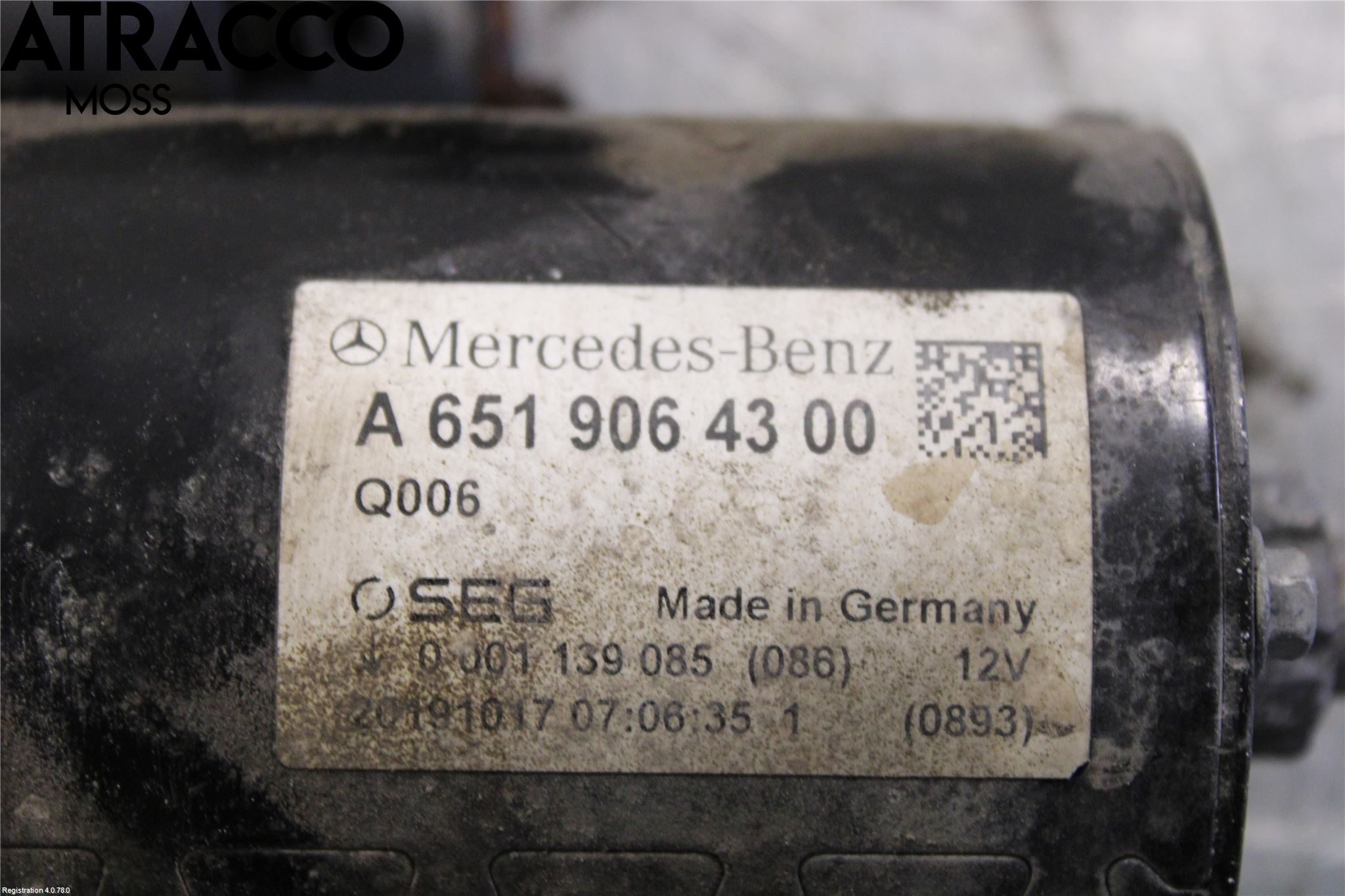 Mercedes-Benz MB VITO/V-KLASS (W640,W447,W448) 14- Startmotor