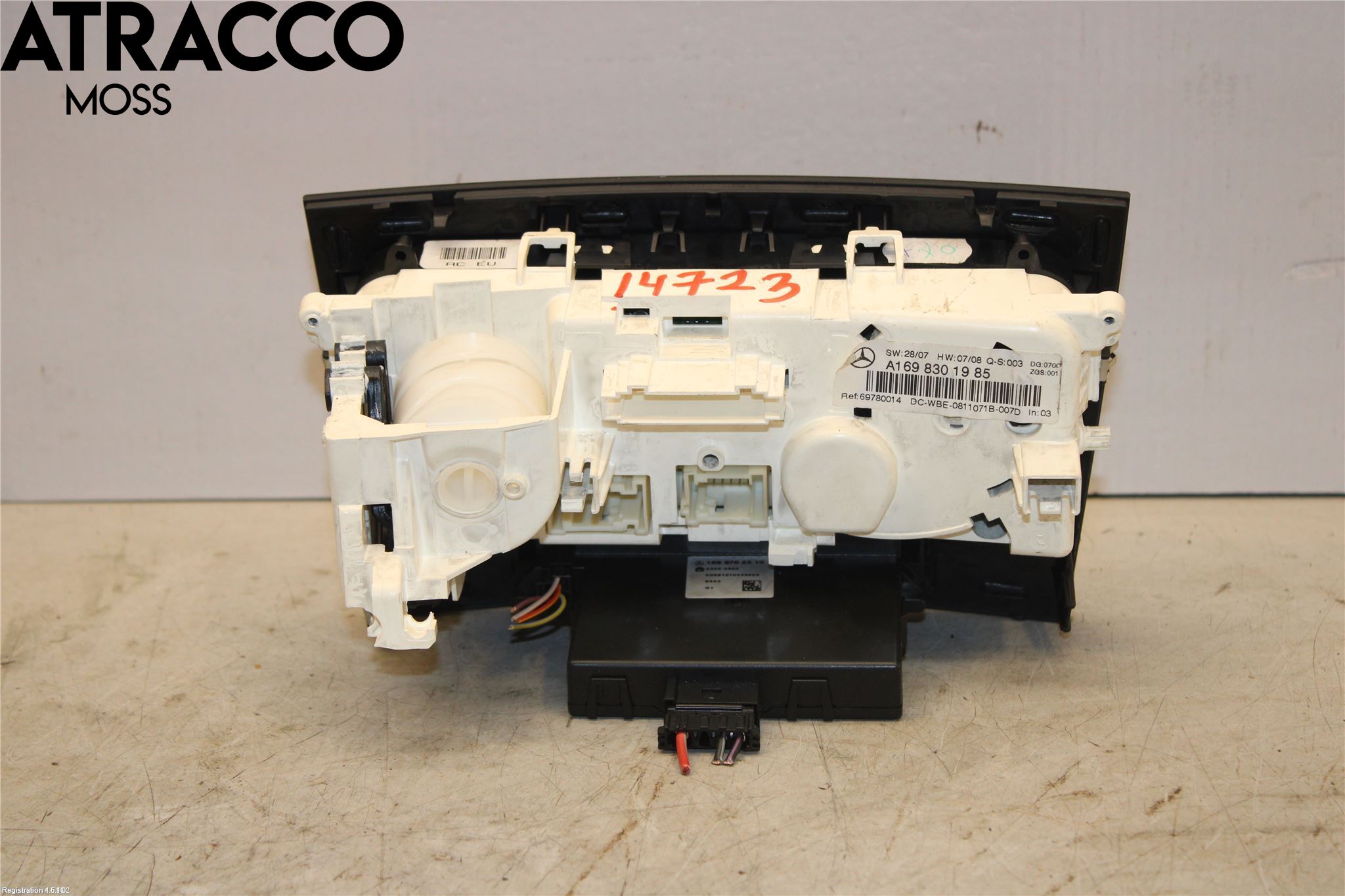 Mercedes-Benz MB B-KLASS (W245) 05-12 Varme Ac Betjening-Display